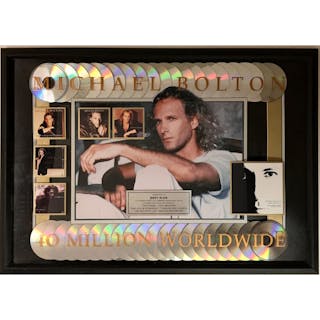 Michael Bolton 40 Million Sales Multi-Album Label Award