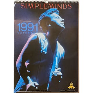Simple Minds Vintage Calendars - 1988 and 1991