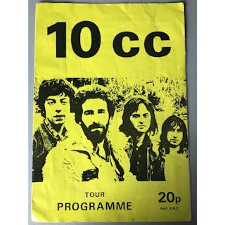 10cc 1975 UK Concert Tour Program