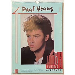 Paul Young 1986 Vintage Calendar