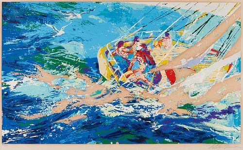 LeRoy Neiman "Aegean Sailing" Serigraph | Barnebys