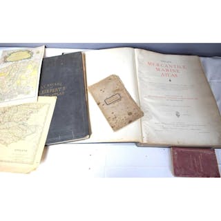 A 19th century Heinrich Kiepert's hand atlas of the world, t...