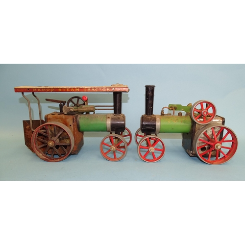 A Mamod TE1A Steam Traction Engine With Burner And Another, ... | Barnebys