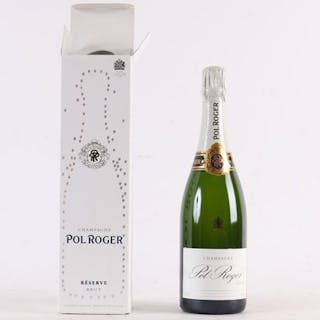 1 Btl Champagne Pol Roger Brut Réserve Dans... - Lot 441 - Paris Oise Enchères