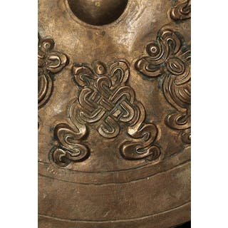 Stylized Antique Mongolian Copper Mandala.