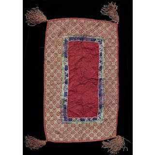18/19thC Tibetan Altar Cloth- Outstanding Classic Example