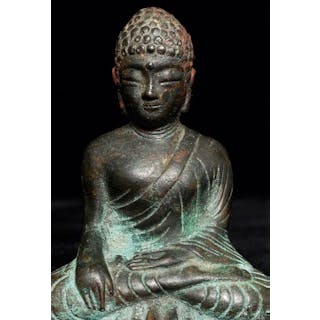 Mystery 19thC Bronze Buddha- Korean? Chinese?