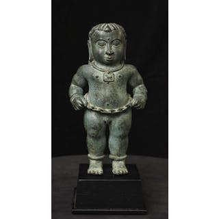 15thC Indonesian Bronze "Sultan Mangkoenagoro" or "Noble Boy"- World Class