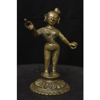 Large South Indian Figure with a Smile as wide as the sun , Exceptional!