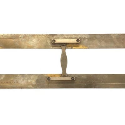 ANTIQUE KELVIN & HUGHES BRITISH NAUTICAL PARALLEL RULE | Barnebys
