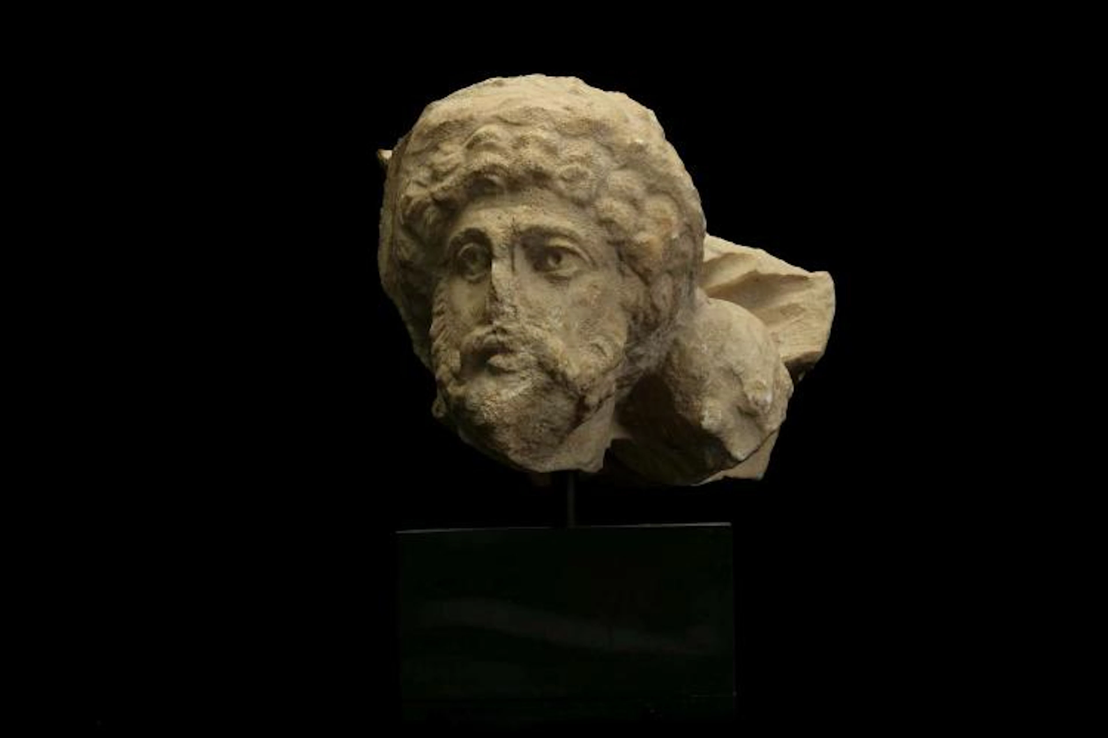 A ROMAN MARBLE SARCOPHAGUS FRAGMENT Circa early 3rd Century A.D