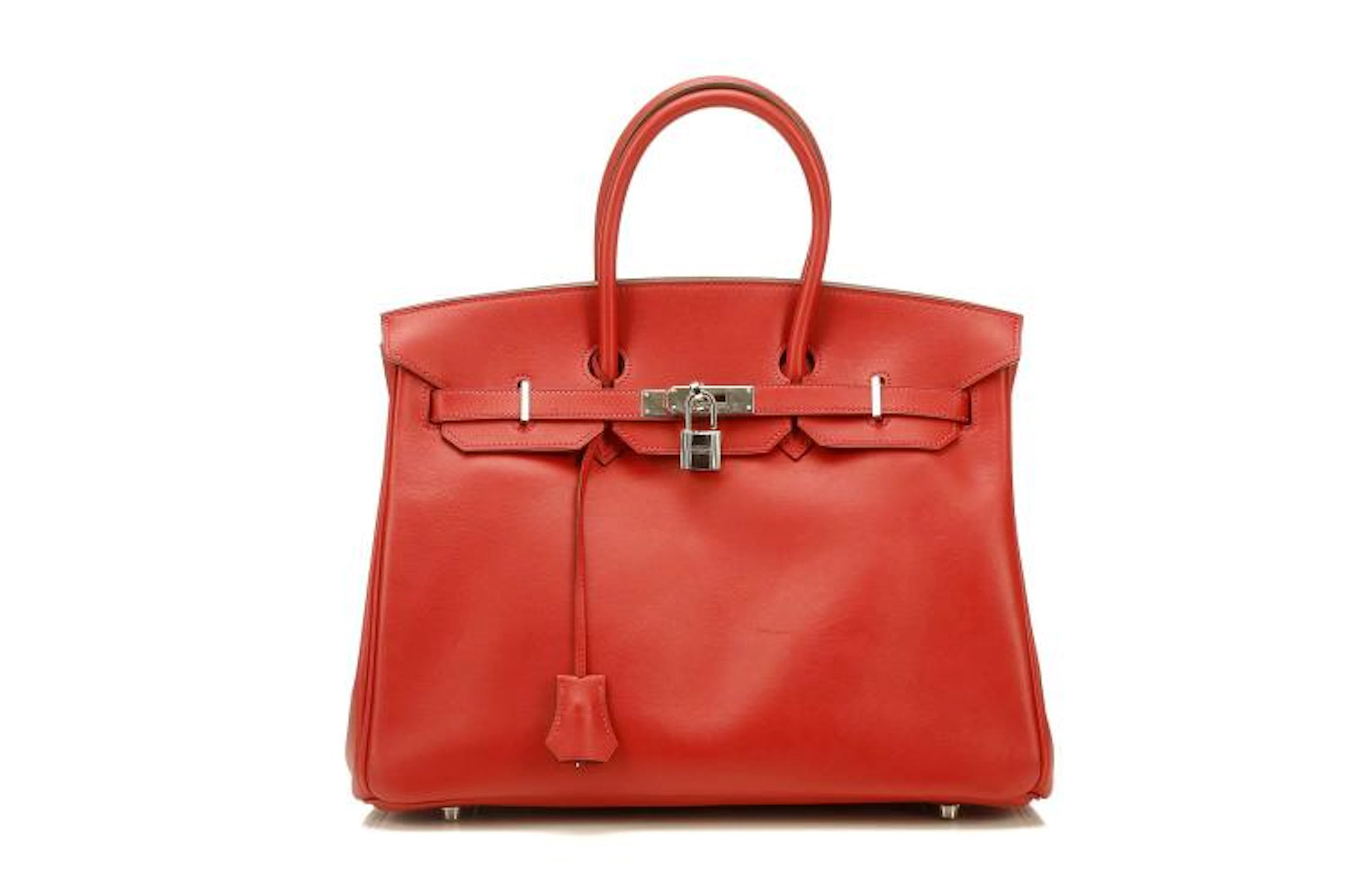 Hermes Rouge Vif Swift Birkin 35