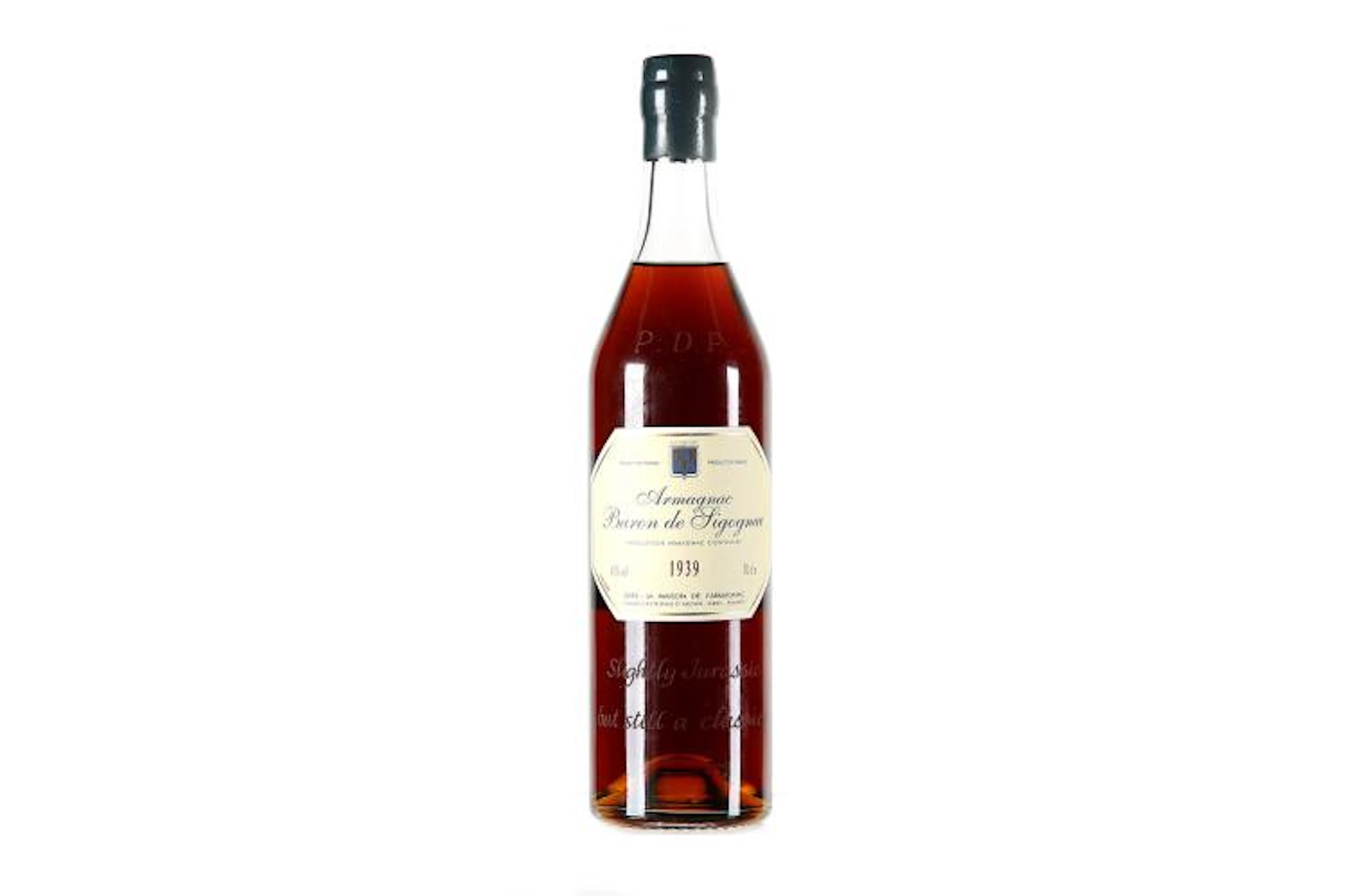 1 bottle Baron de Sigognac Armagnac 1939 In original wooden presentation case