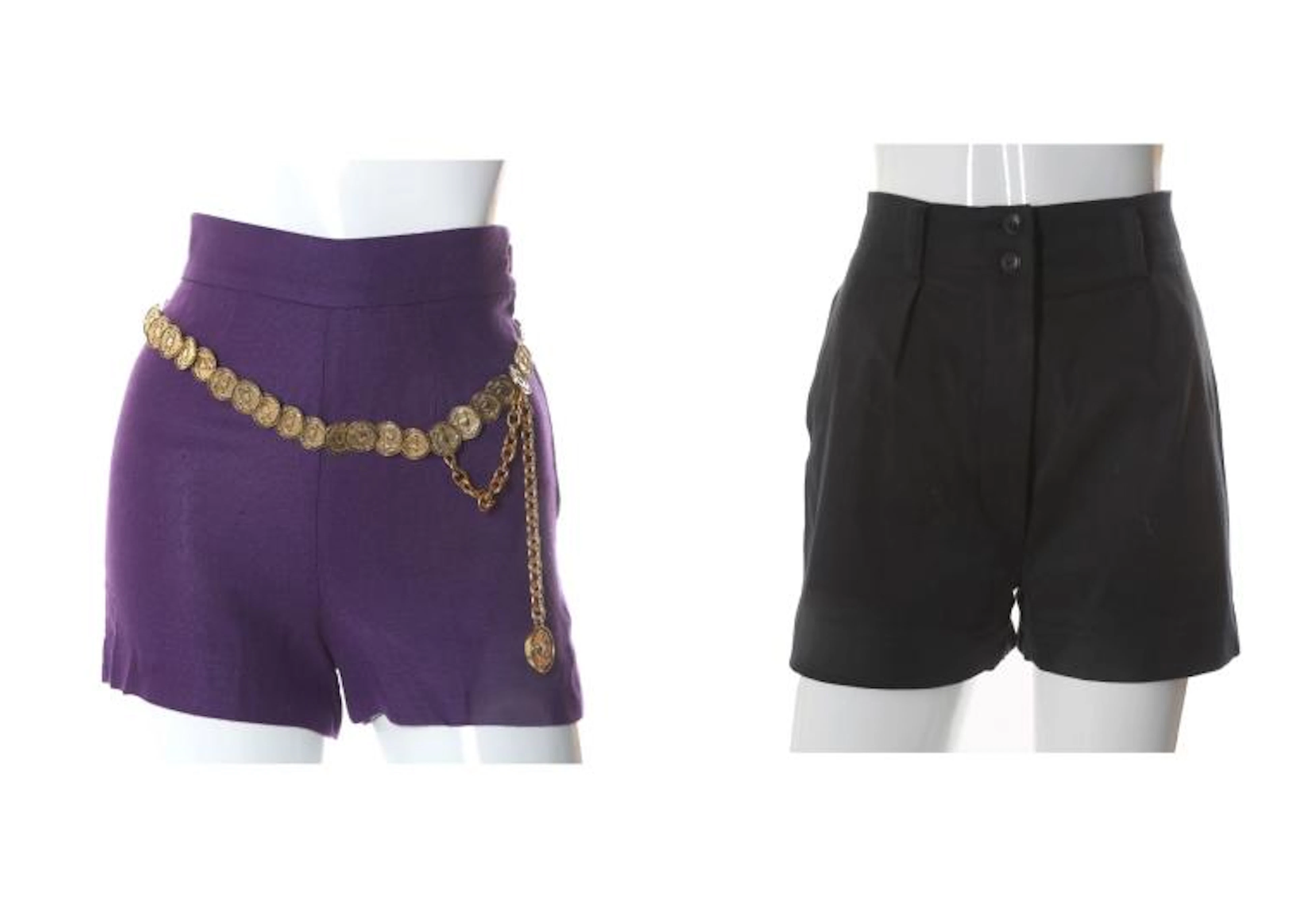 Azzedine Alaia and Moschino shorts
