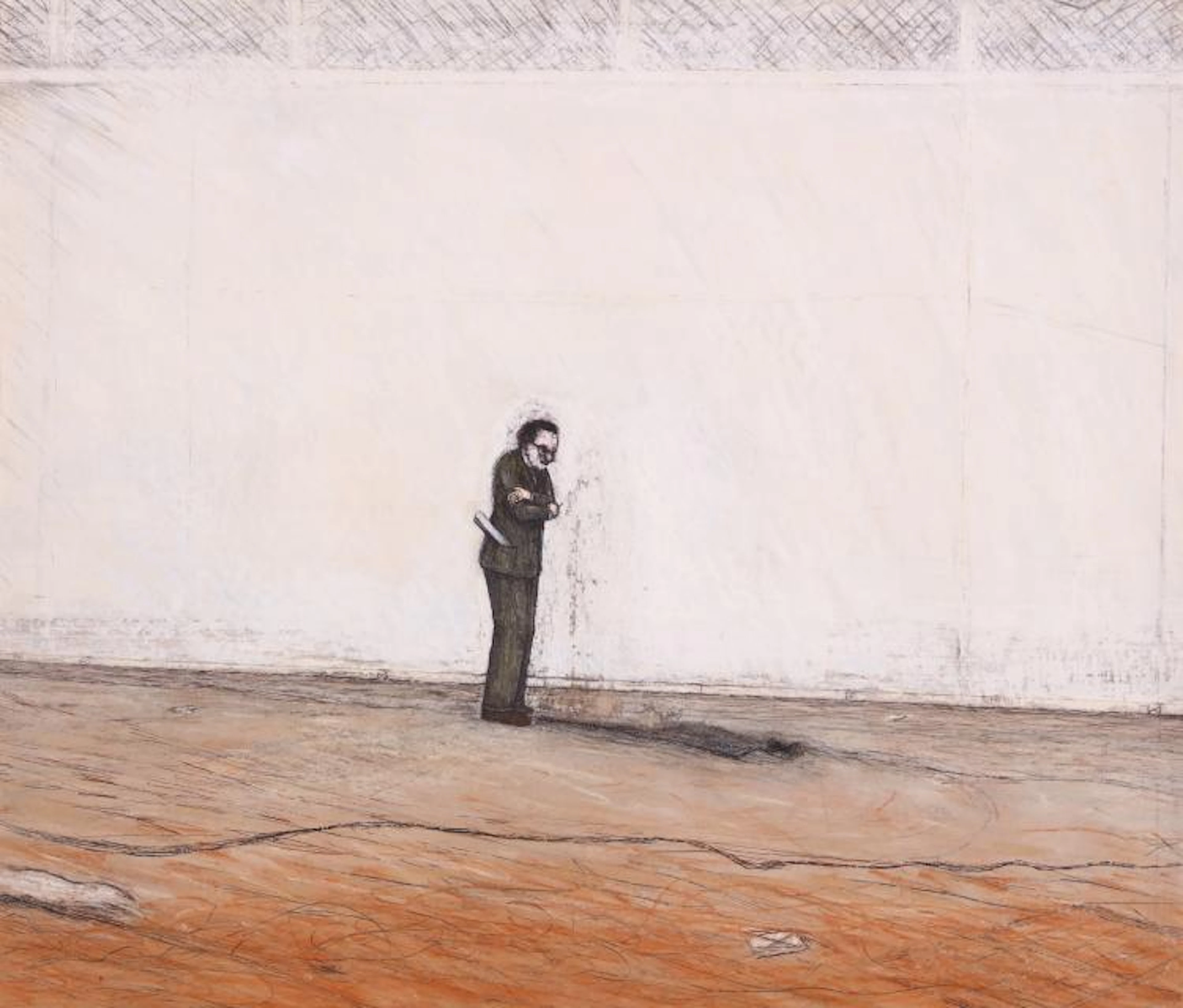 JOHN DAVIES (B.1946) Figure Alone ink