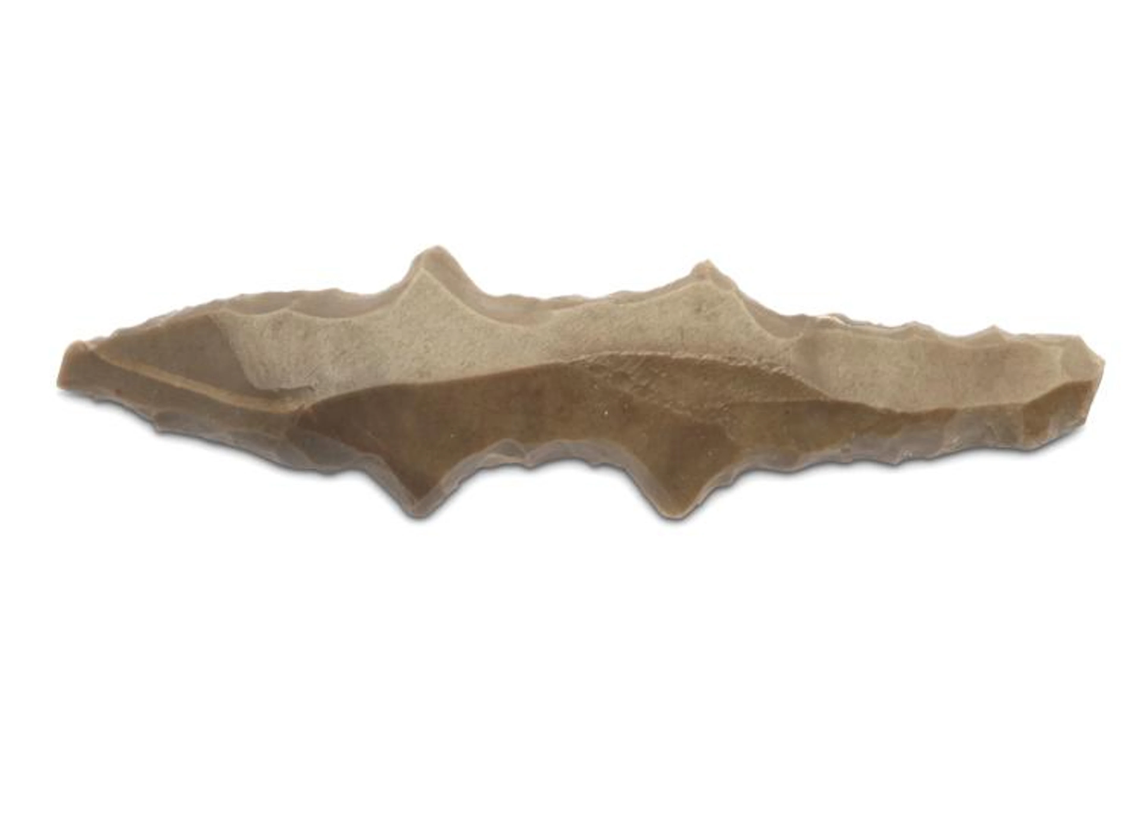 AN EGYPTIAN PREDYNASTIC FLINT IN THE FORM OF A CROCODILE Predynastic Period