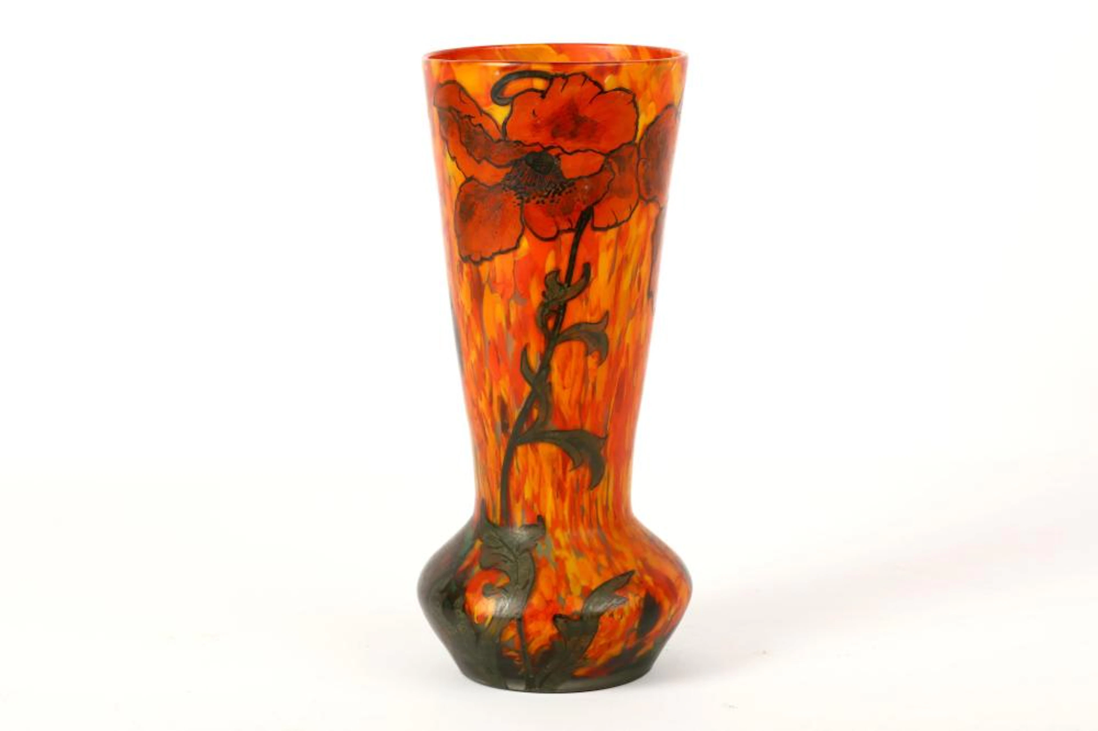 A French Art Nouveau cameo glass vase by Auguste Legras