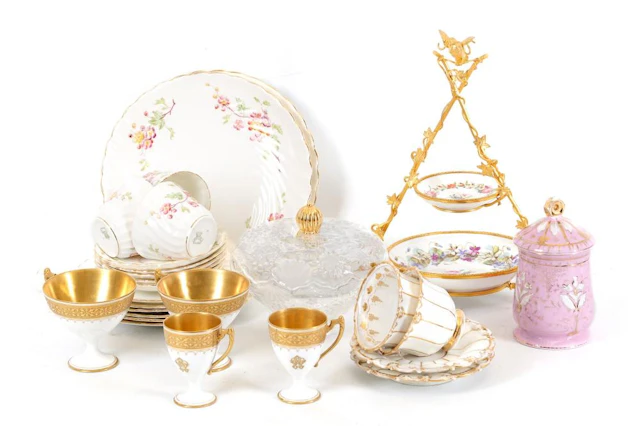 An interesting collection of ceramic and glass items