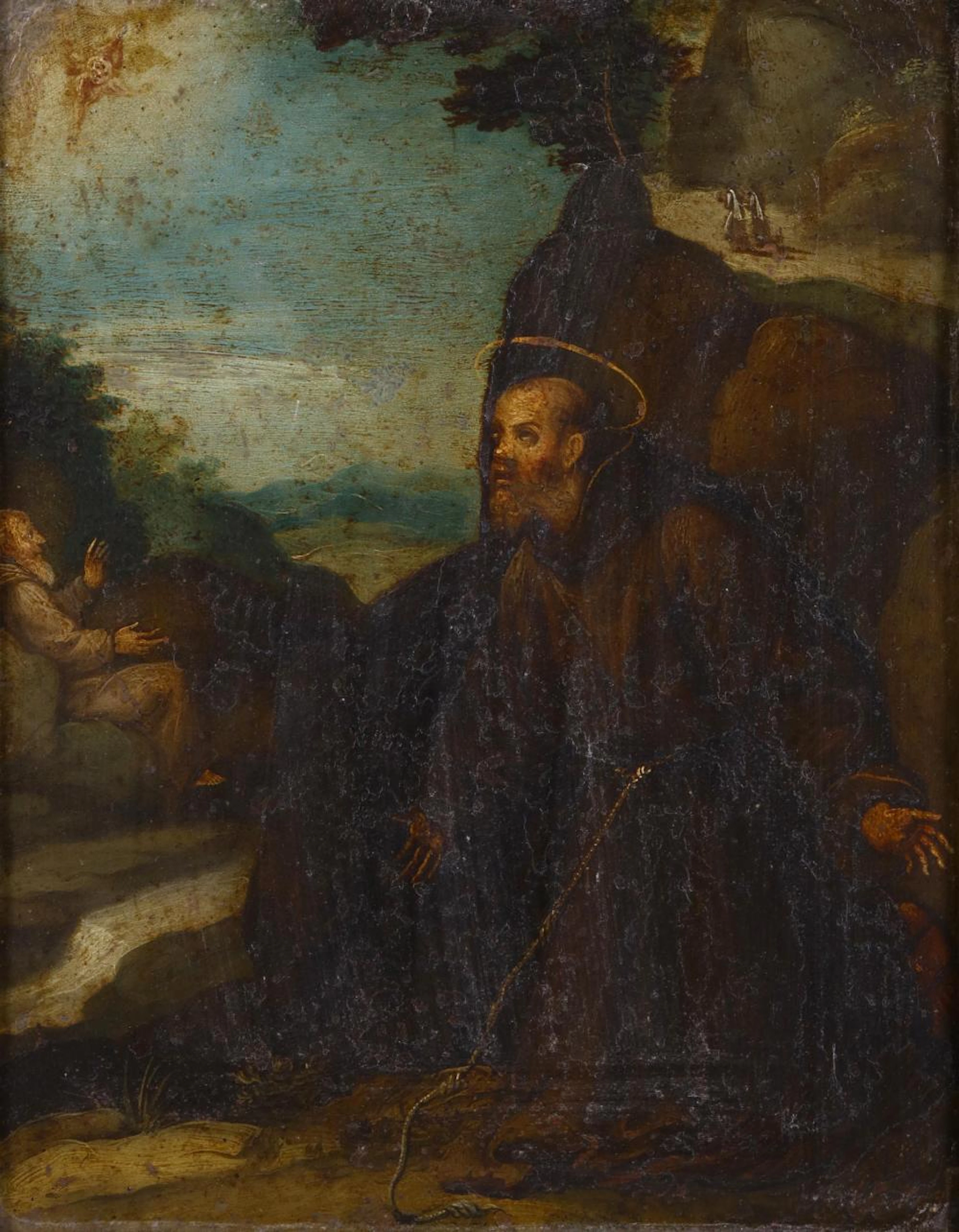 FOLLOWER OF GIROLAMO MUZIANO St Francis receiving the...