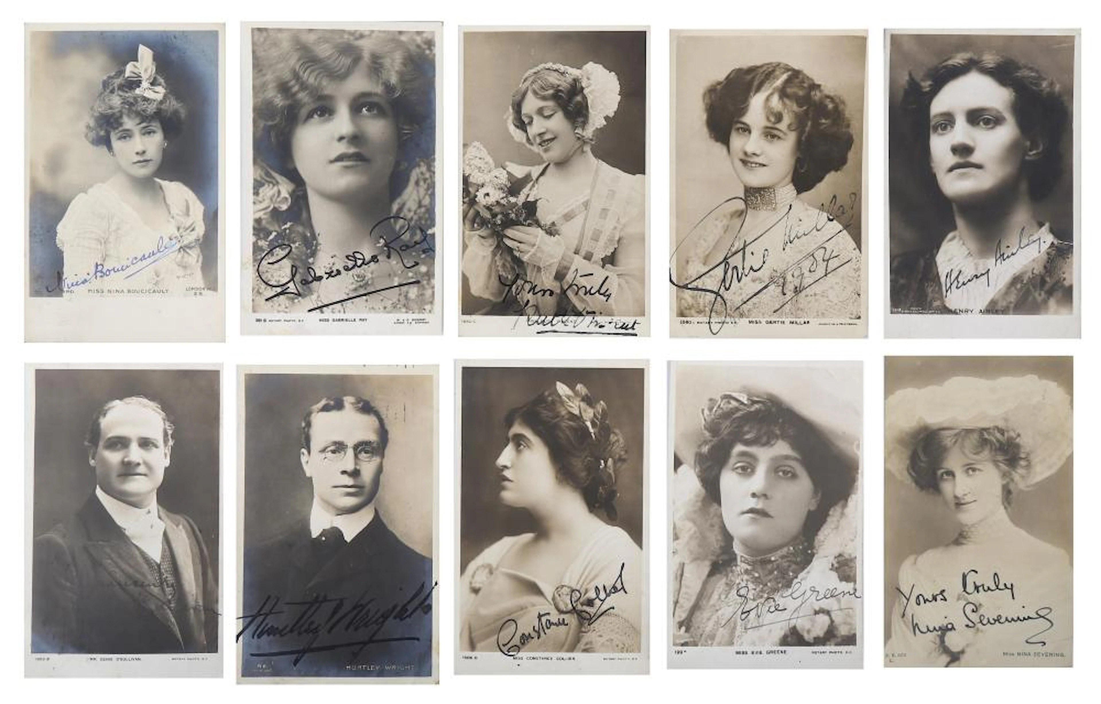 Photograph Collection.- Actors A collection of vintage...