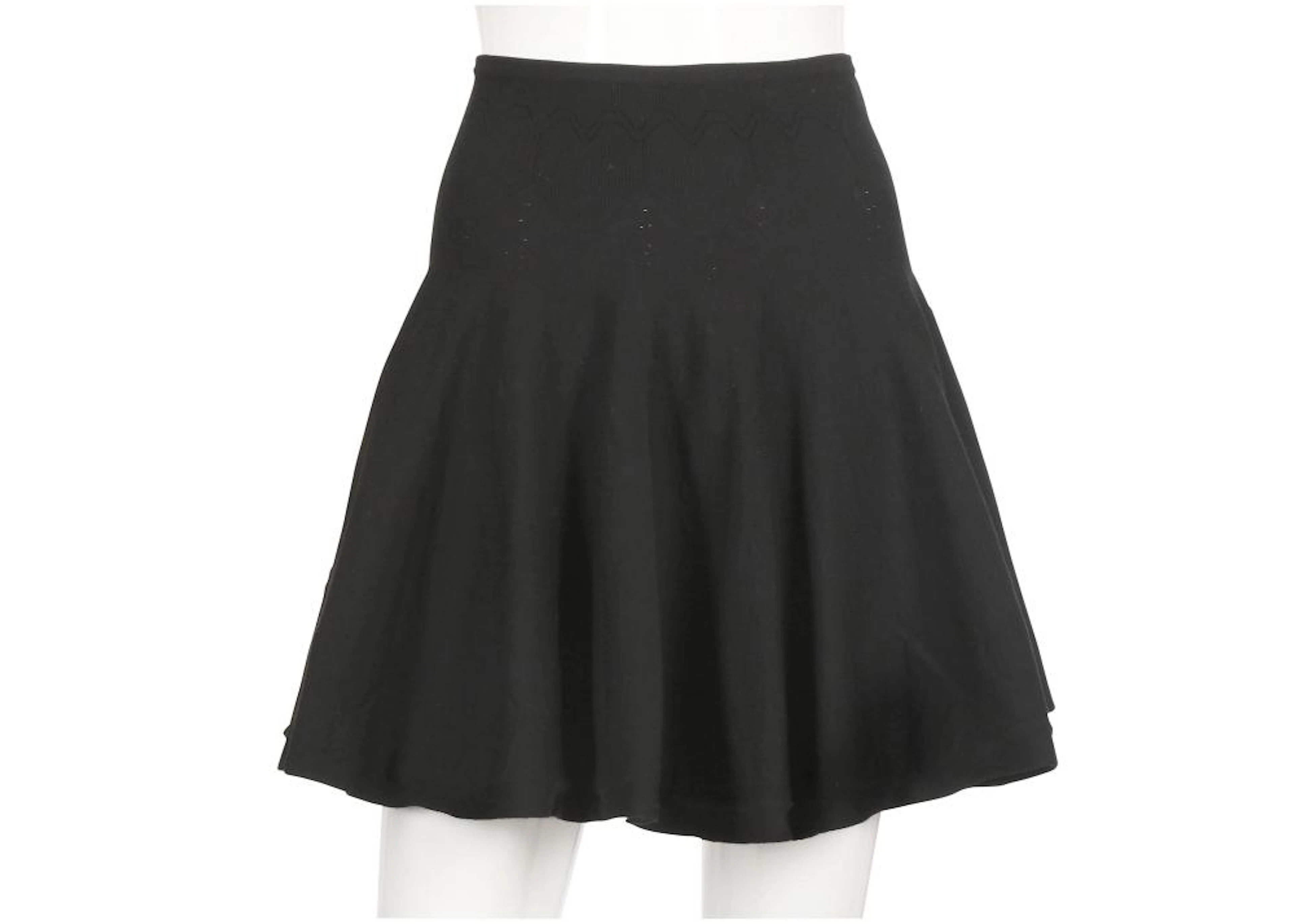 Azzedine Alaia Black Skater Skirt
