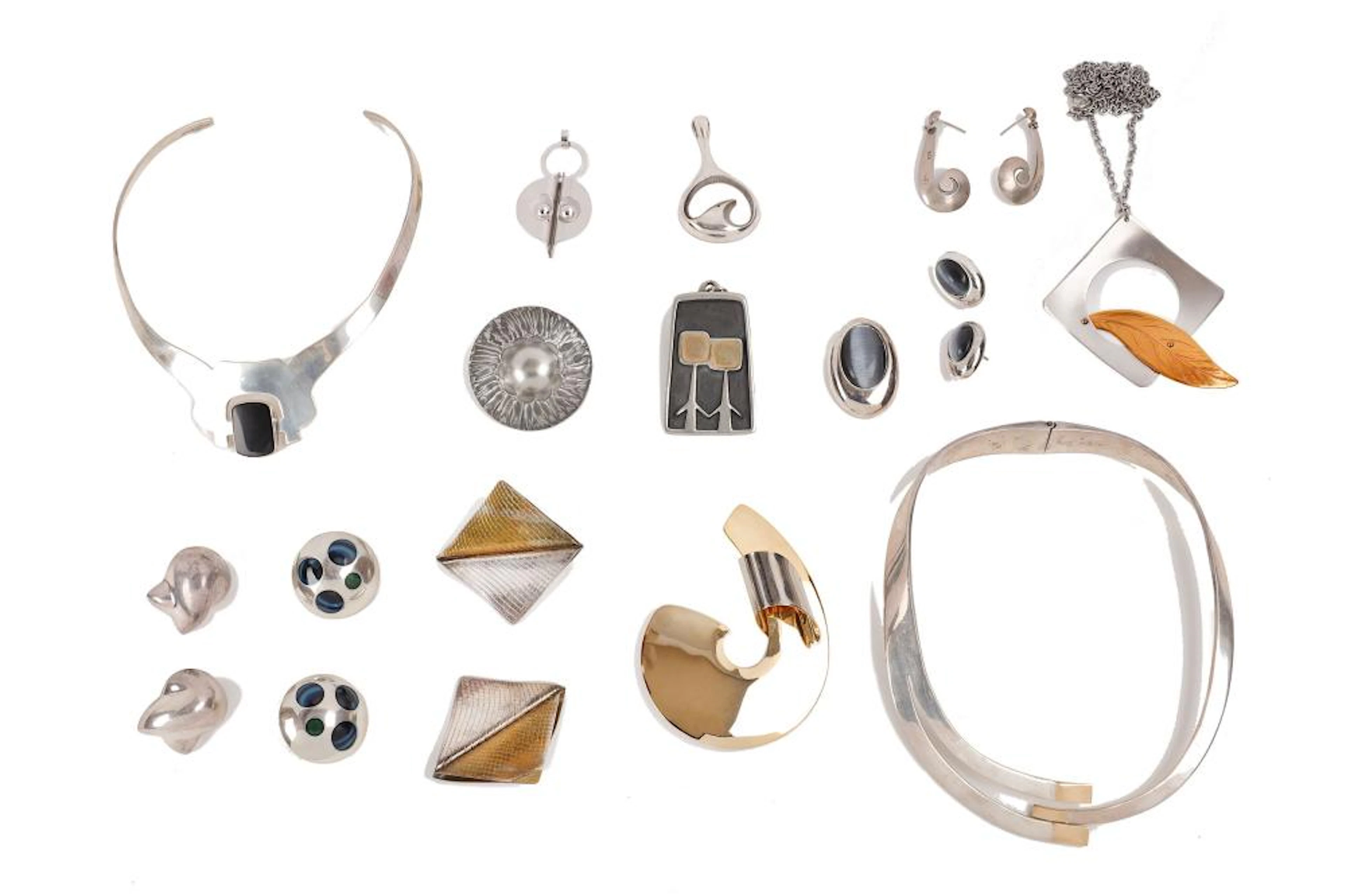 A collection of 'Modernist' jewels
