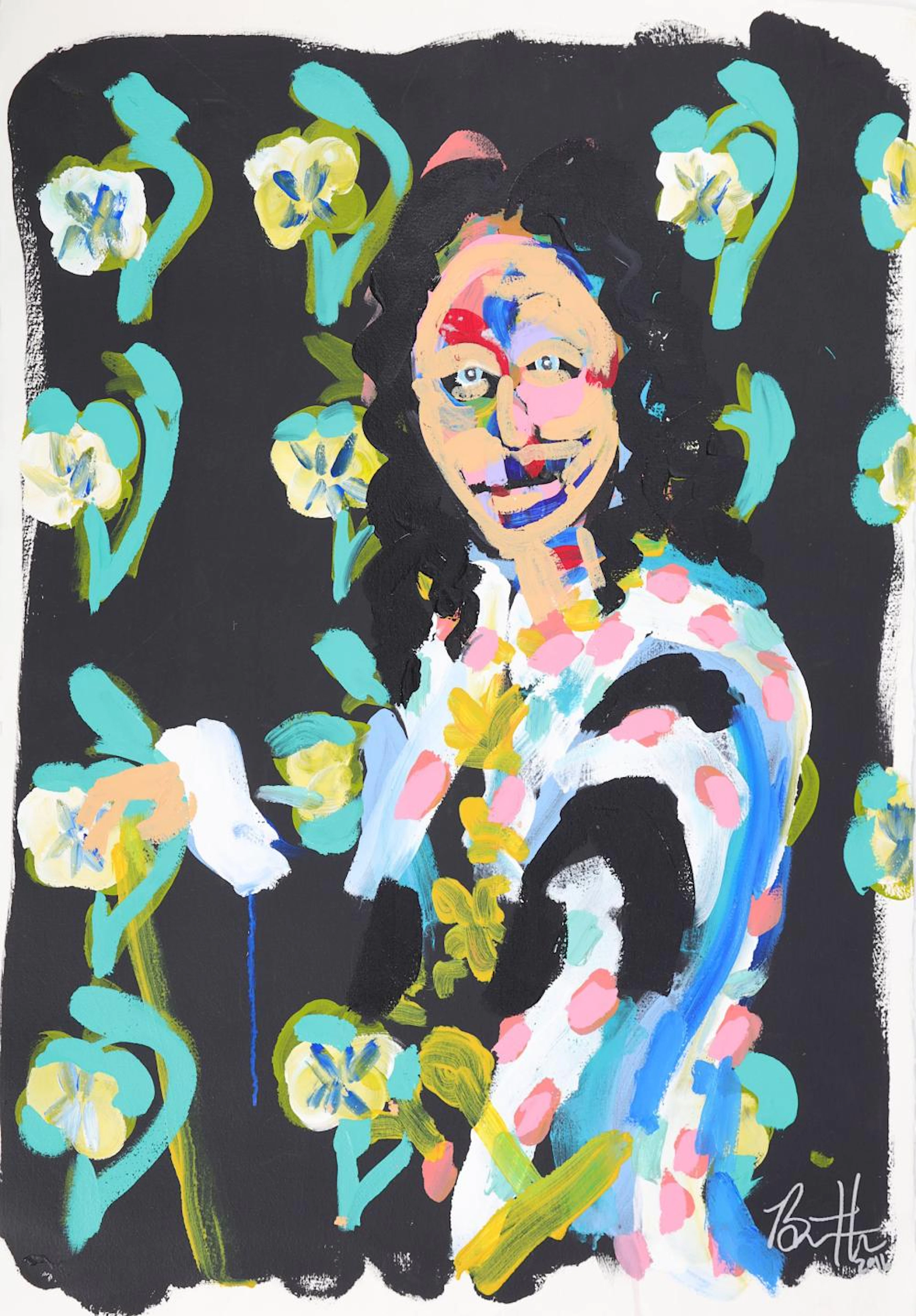 Bradley Theodore (American), 'Paintings On Flower
