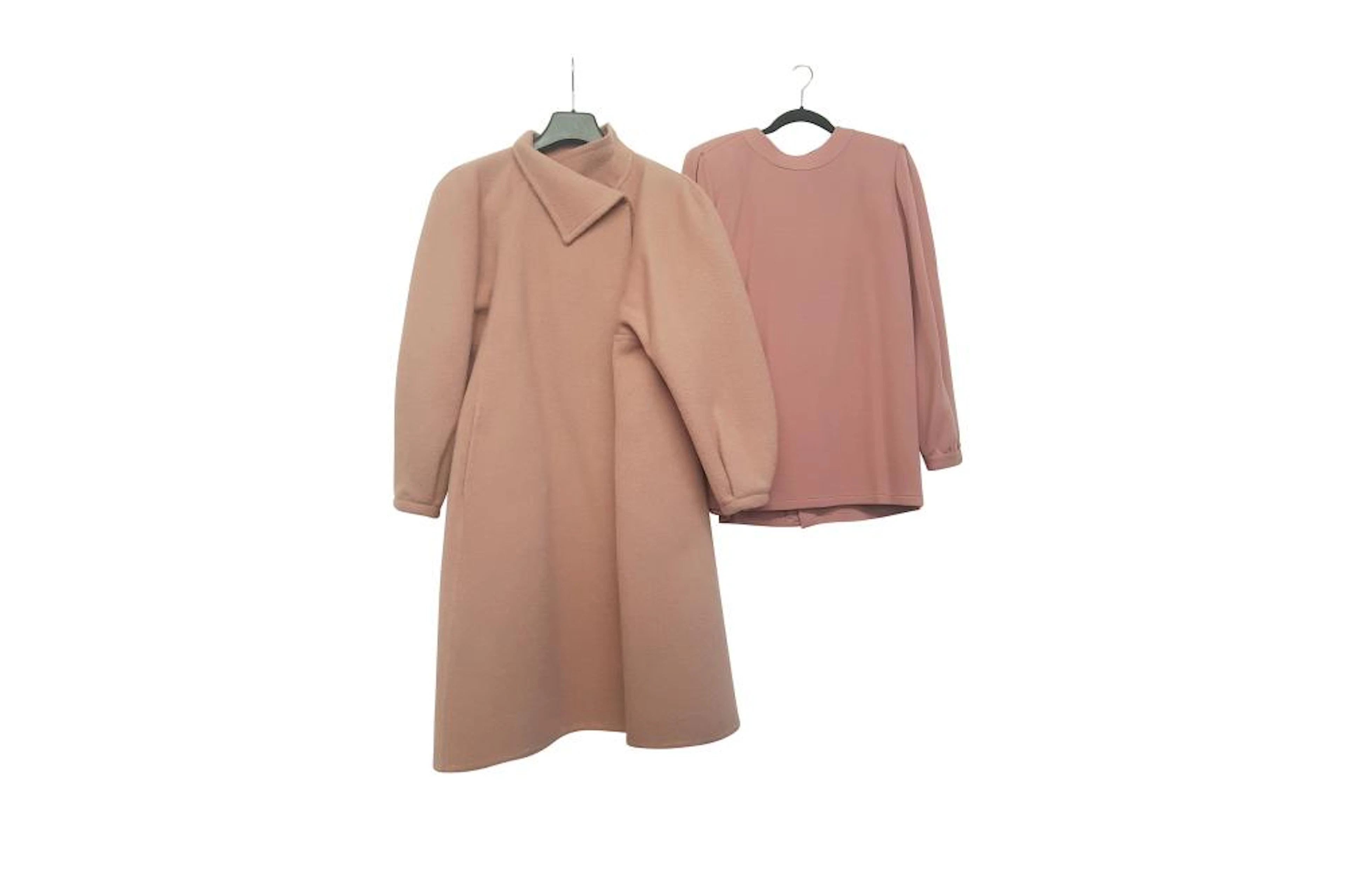 Tiziani Pink Coat and Cardigan