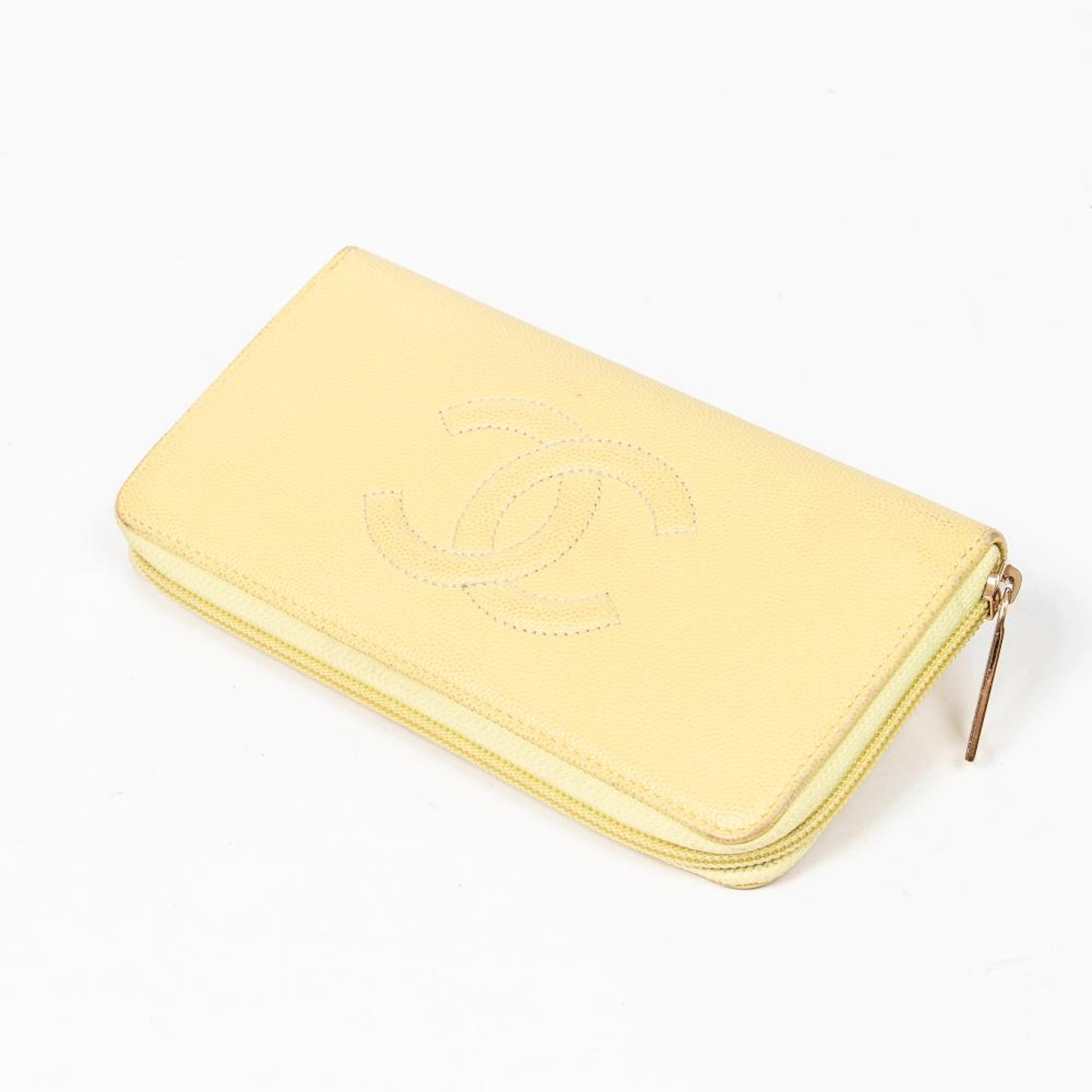 Chanel Blond Caviar Coco Wallet