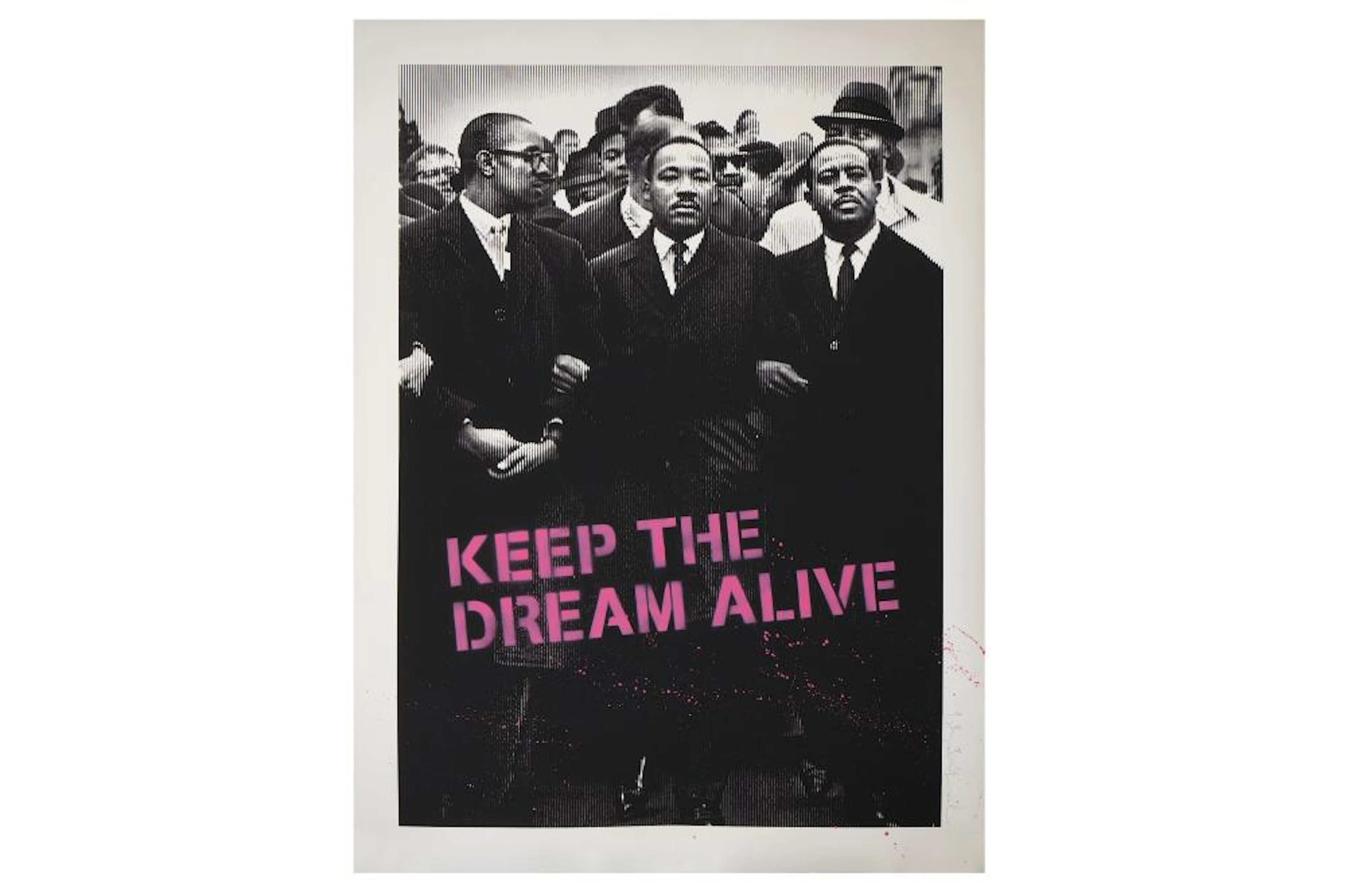 § Mr Brainwash (French, b.1966), 'Keep the Dream Alive (MLK-pink)'