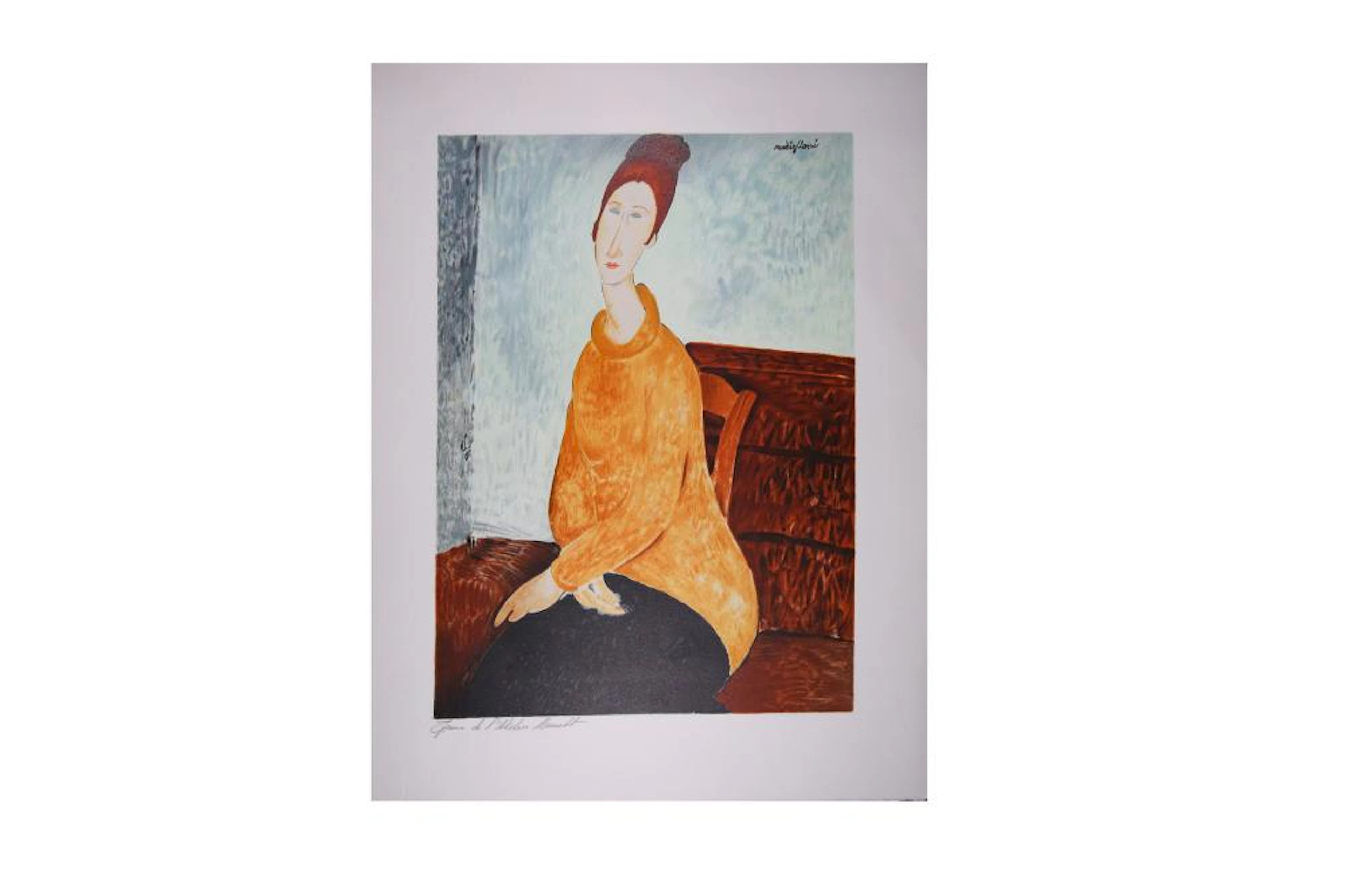 Modigliani (Amedeo) Blue Eyes (Portrait of Madame Jeanne Hébuterne)