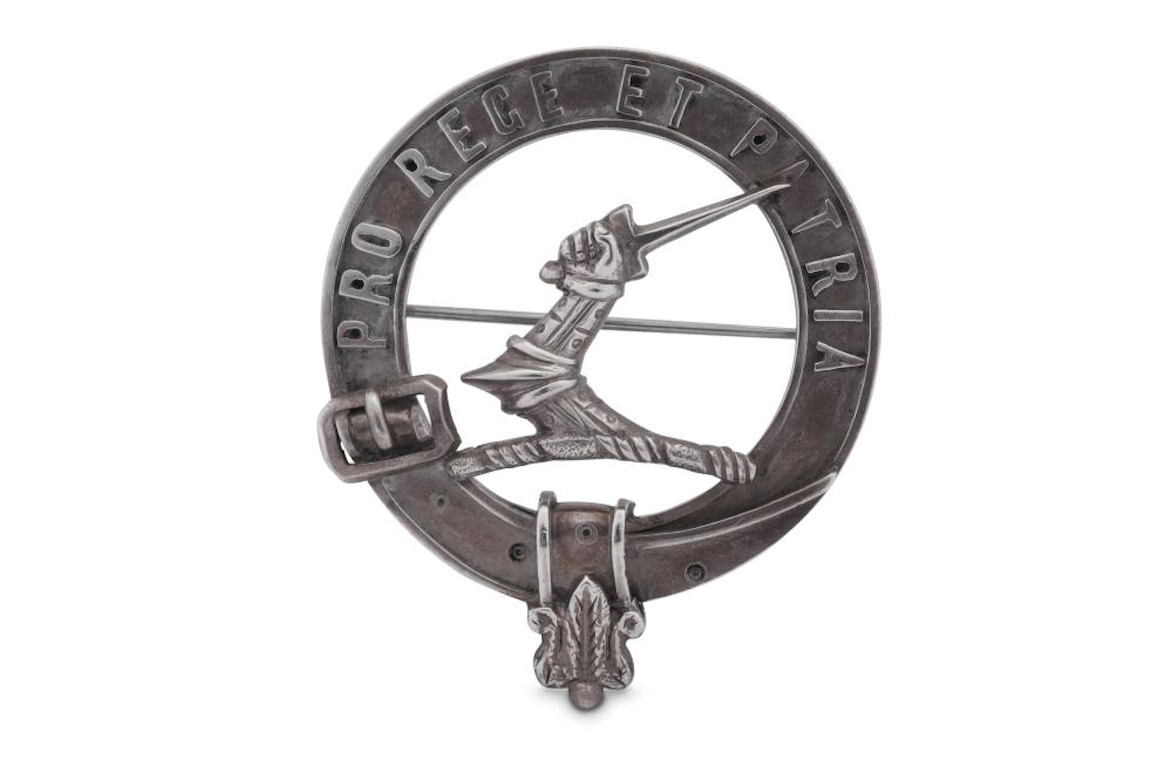 A Victorian Scottish provincial silver clan badge
