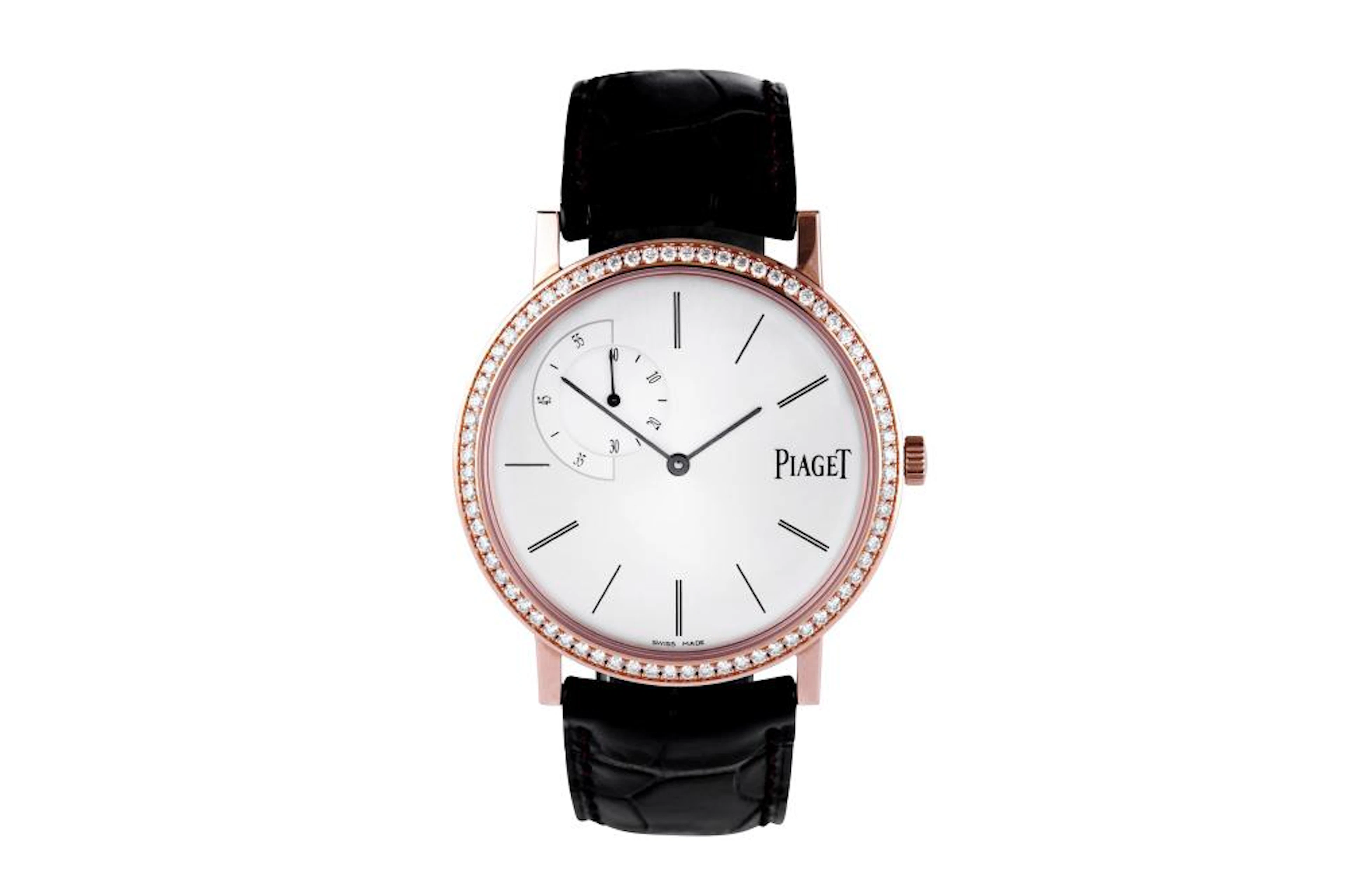 PIAGET. ULTRA-THIN ALTIPLANO ROSE GOLD AND DIAMONDS. (NEW)