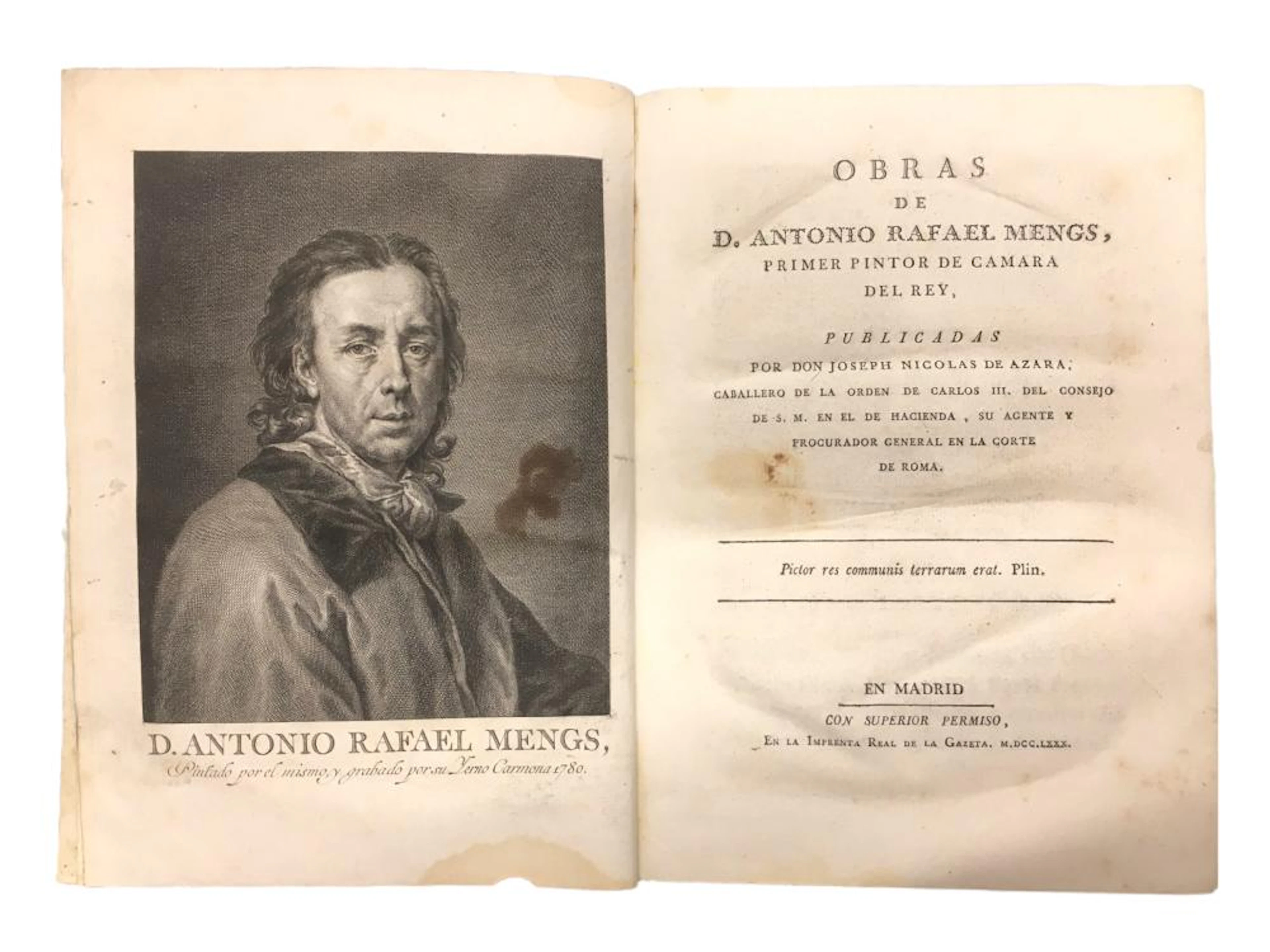 Art & Literature.- Mengs & de Azar Obras de D. Antonio Rafael Mengs