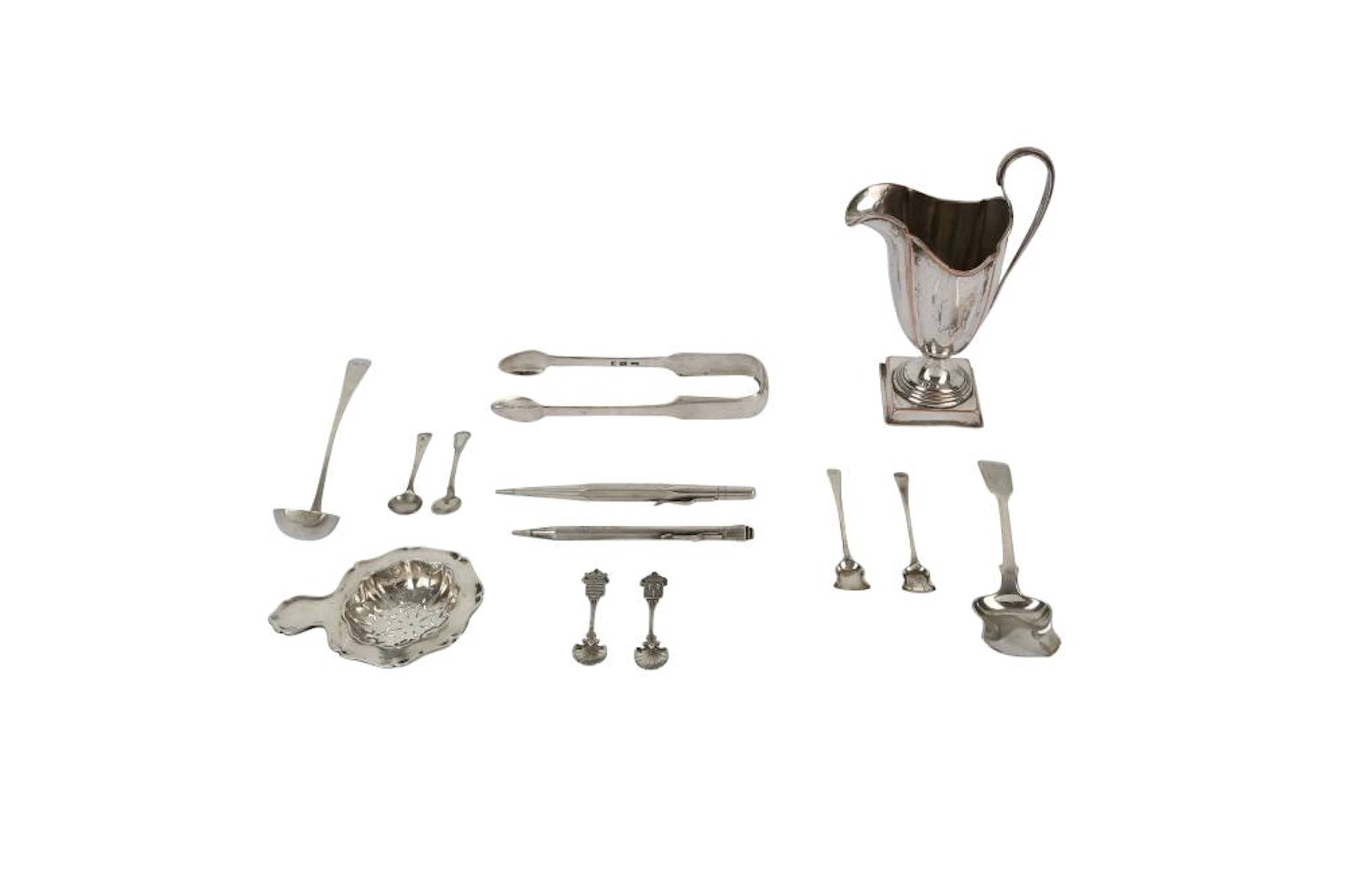 A MIXED GROUP INCLUDING A PAIR OF GEORGE III SCOTTISH...