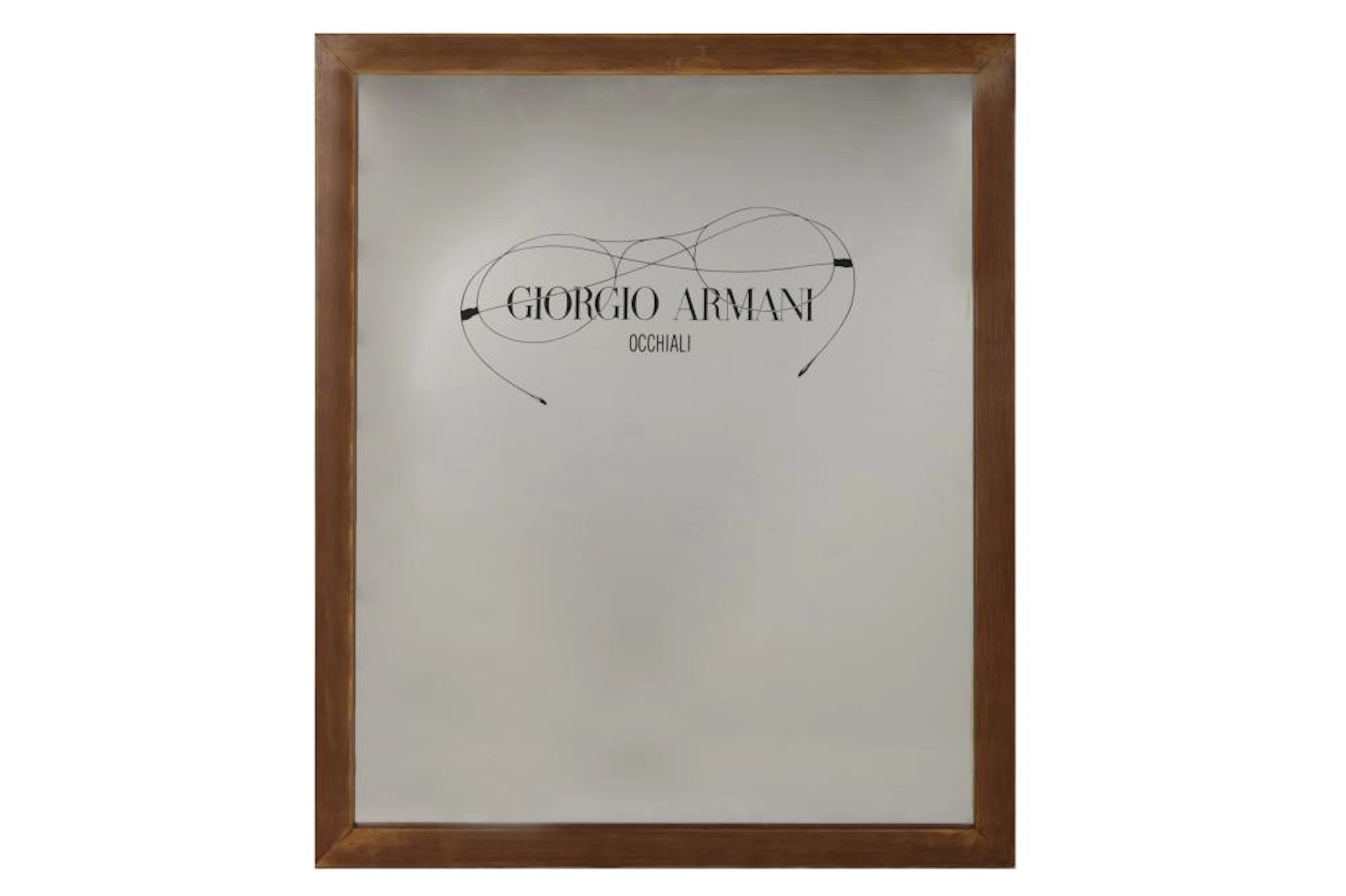 PAIR OF GIORGIO ARMANI ADVERTISNING MIRRORS