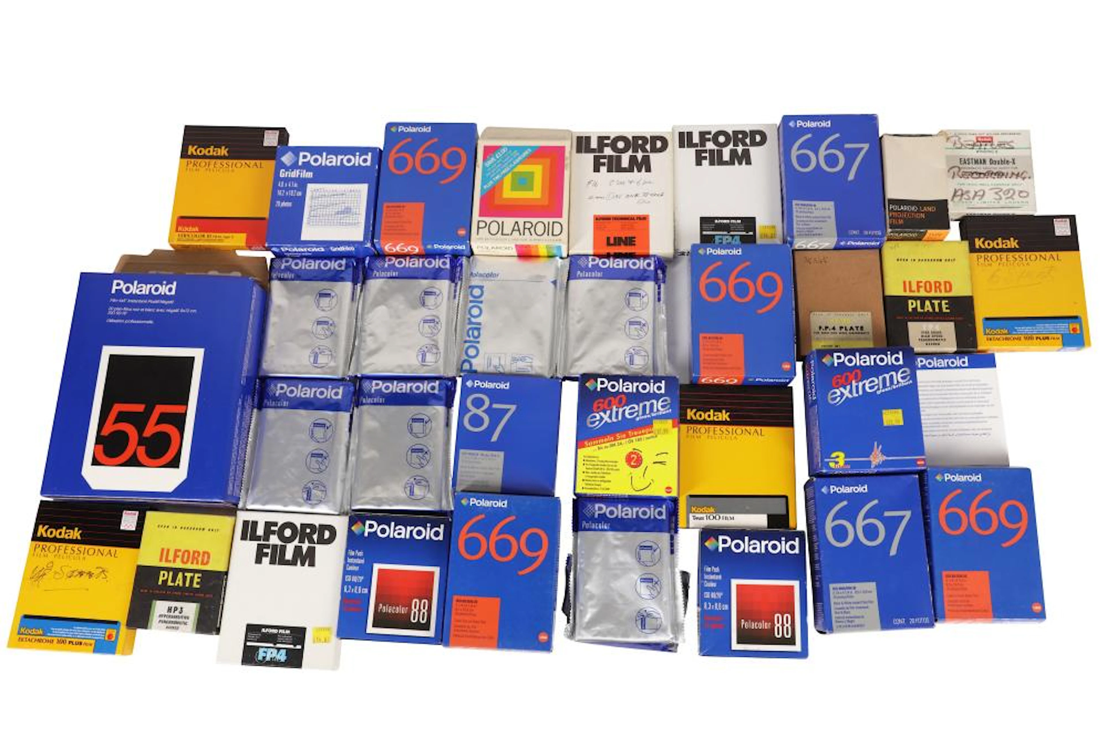 A selection of outdated large format film