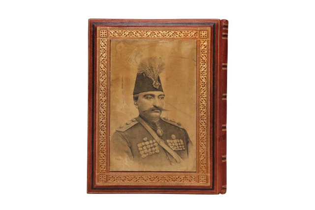 AN ALBUM OF BLACK AND WHITE CABINET CARDS RELATING TO THE...