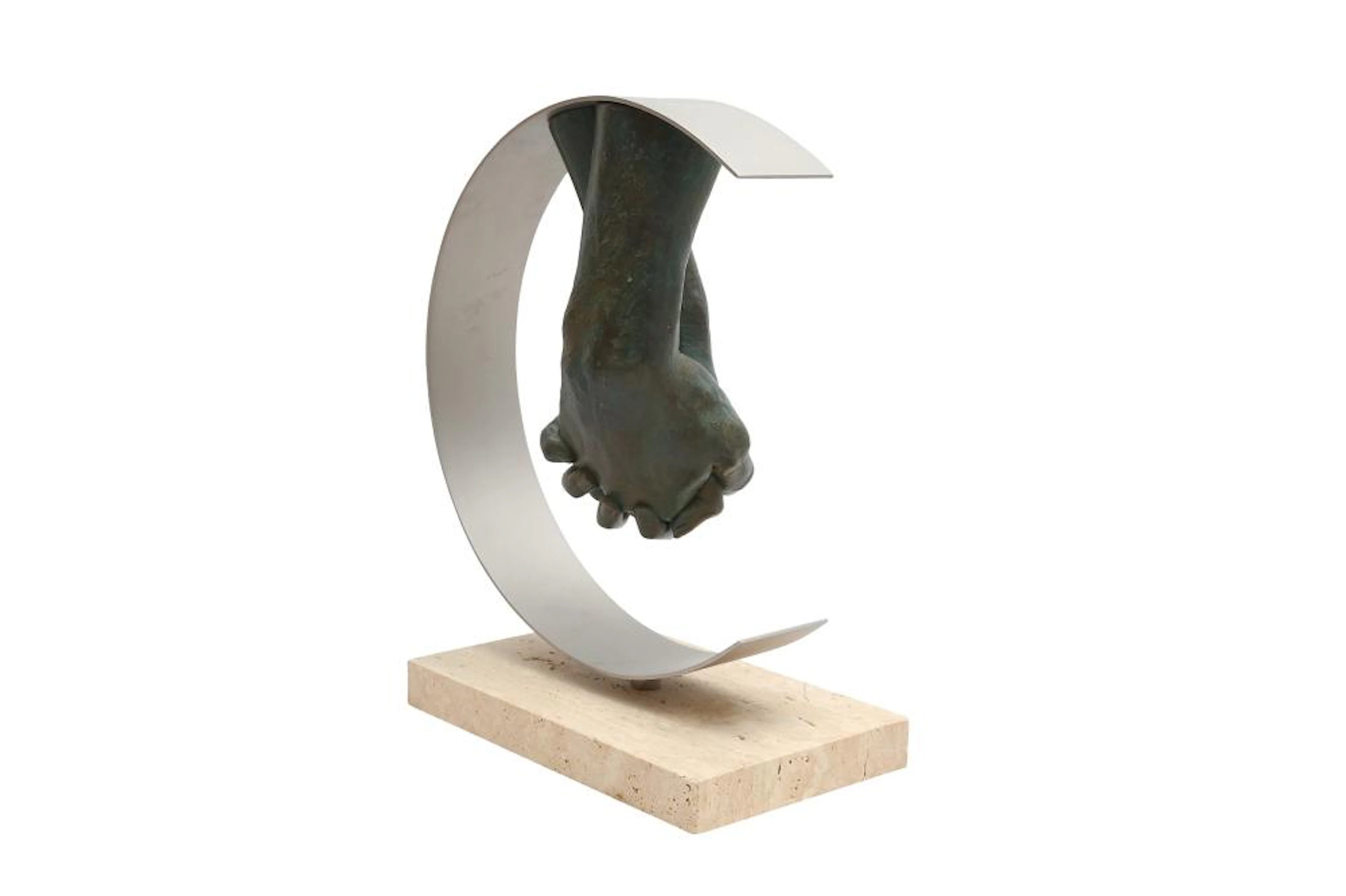 LORENZO QUINN (ITALIAN B. 1966) 'ETERNUM', BRONZED RESIN SCULPTURE