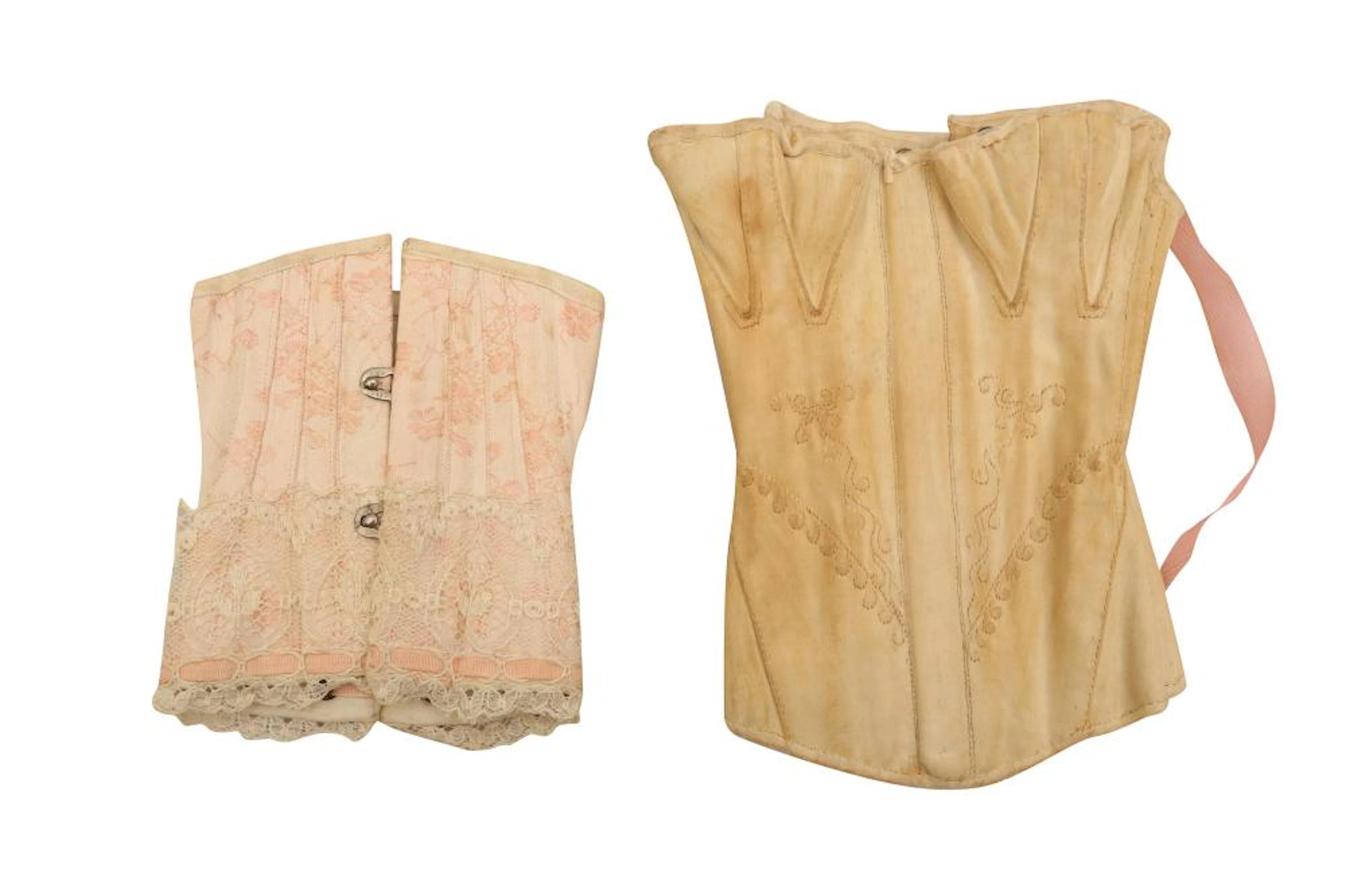 A PAIR OF DOLLS CORSETS, 19TH CENTURY AND LATER