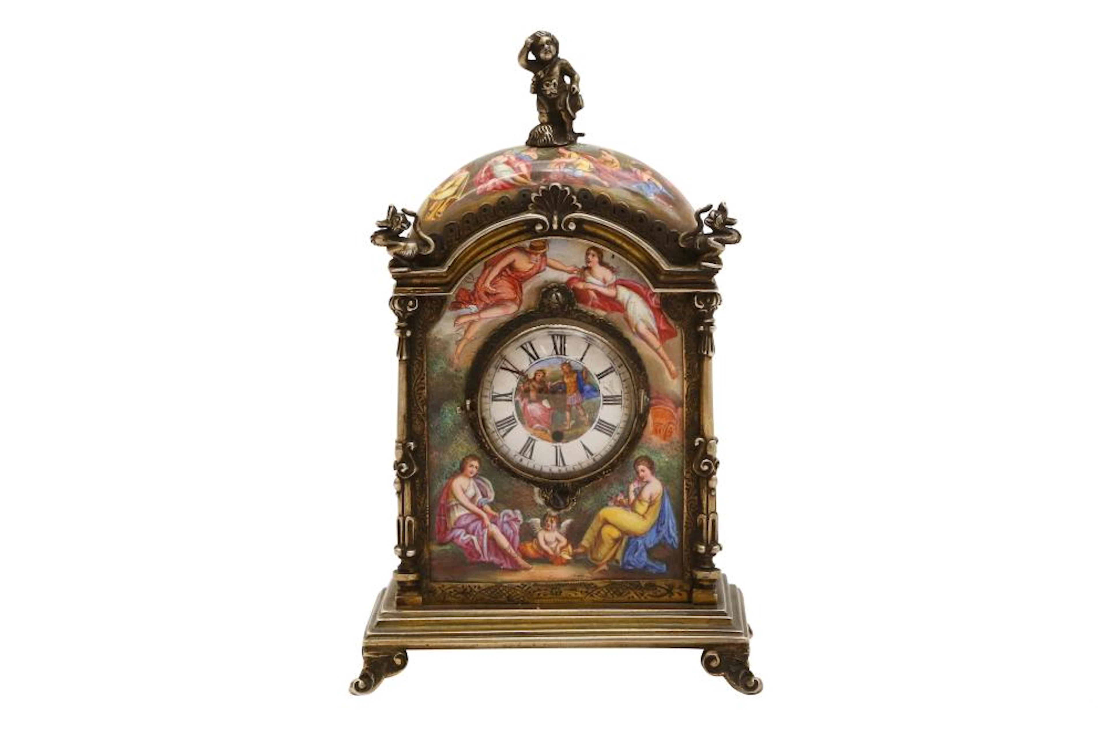 A late 19th century Austrian 950 standard silver gilt and...