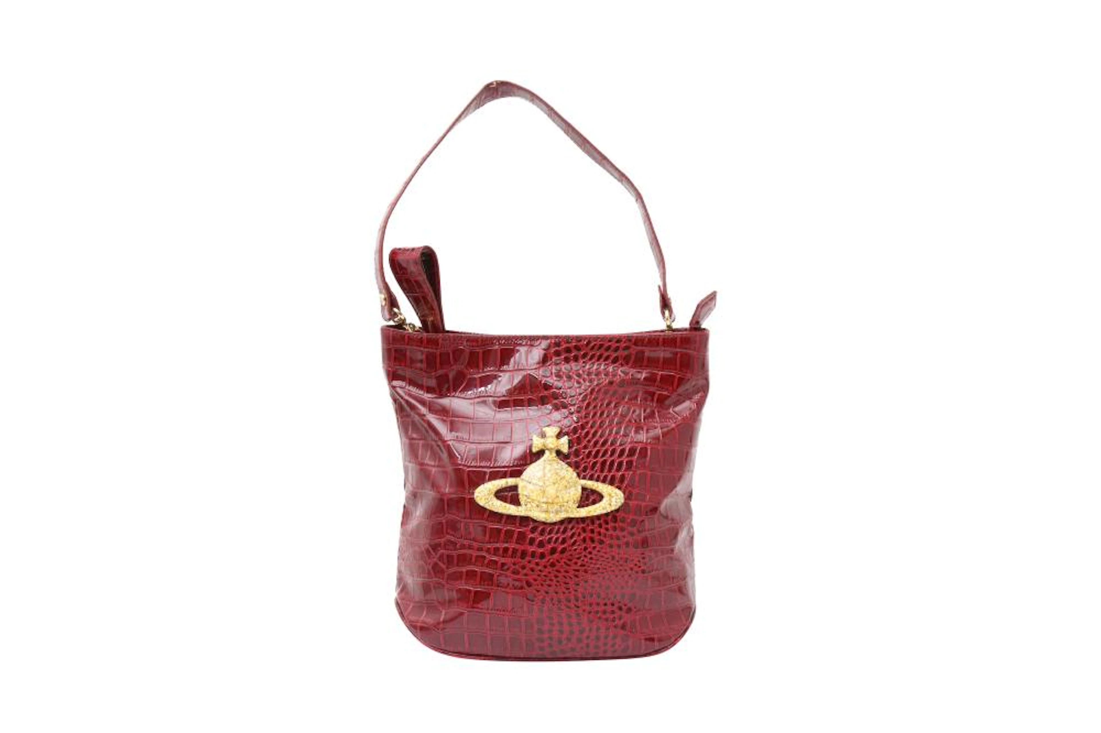 Vivienne Westwood Scarlett Red Orb Backet Bag