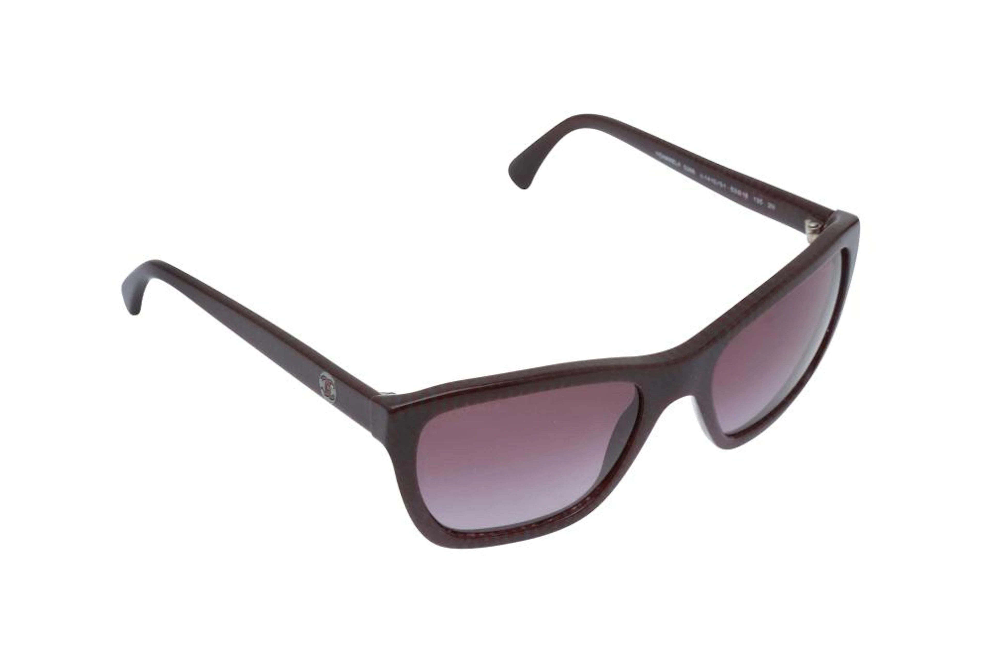 Chanel Wine CC Rectangle Sunglasses
