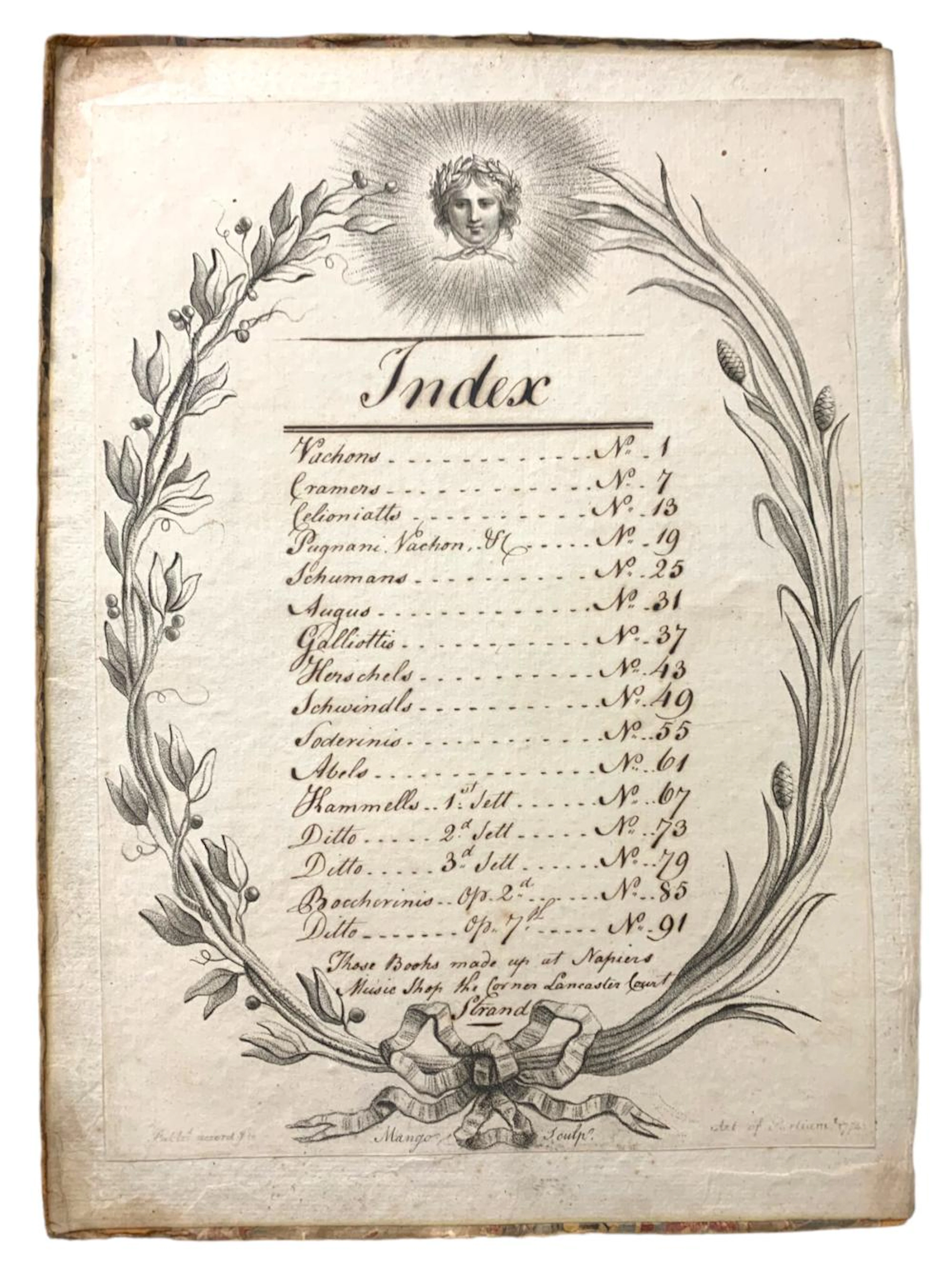 Sheet music.- Napier (William)