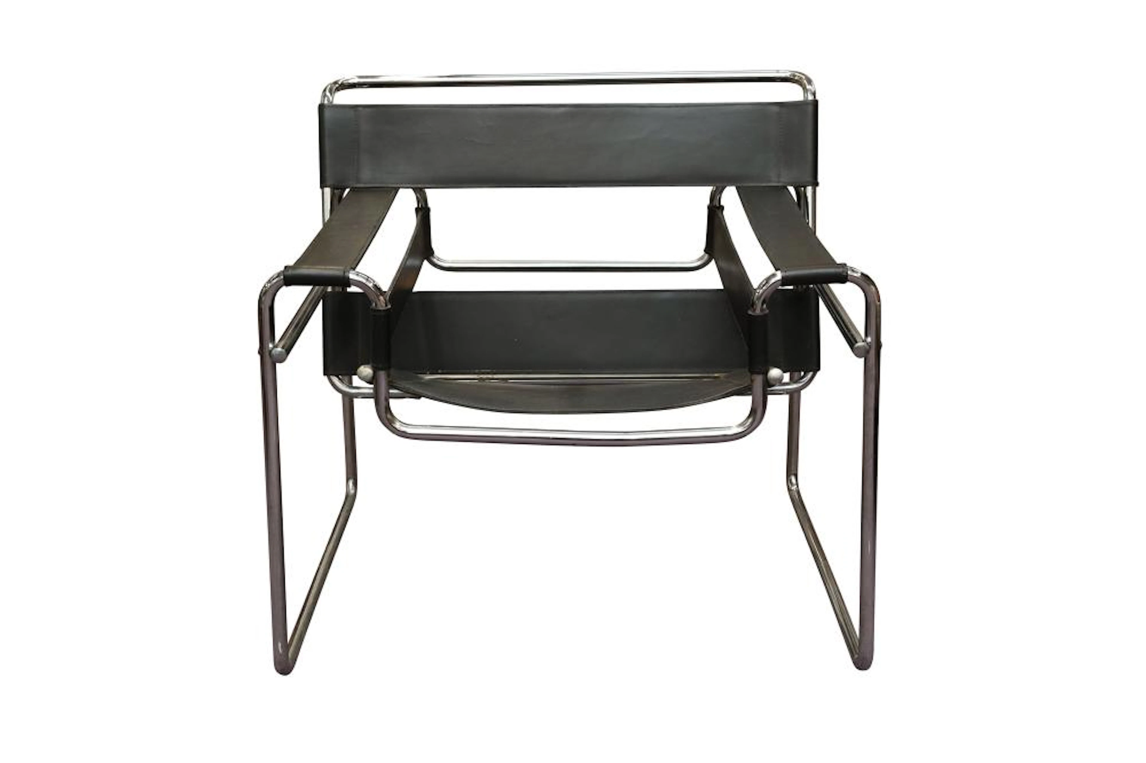 AFTER MARCEL BREUR (HUNGARIAN, 1902 - 1981): A B3 WASSILY CHAIR