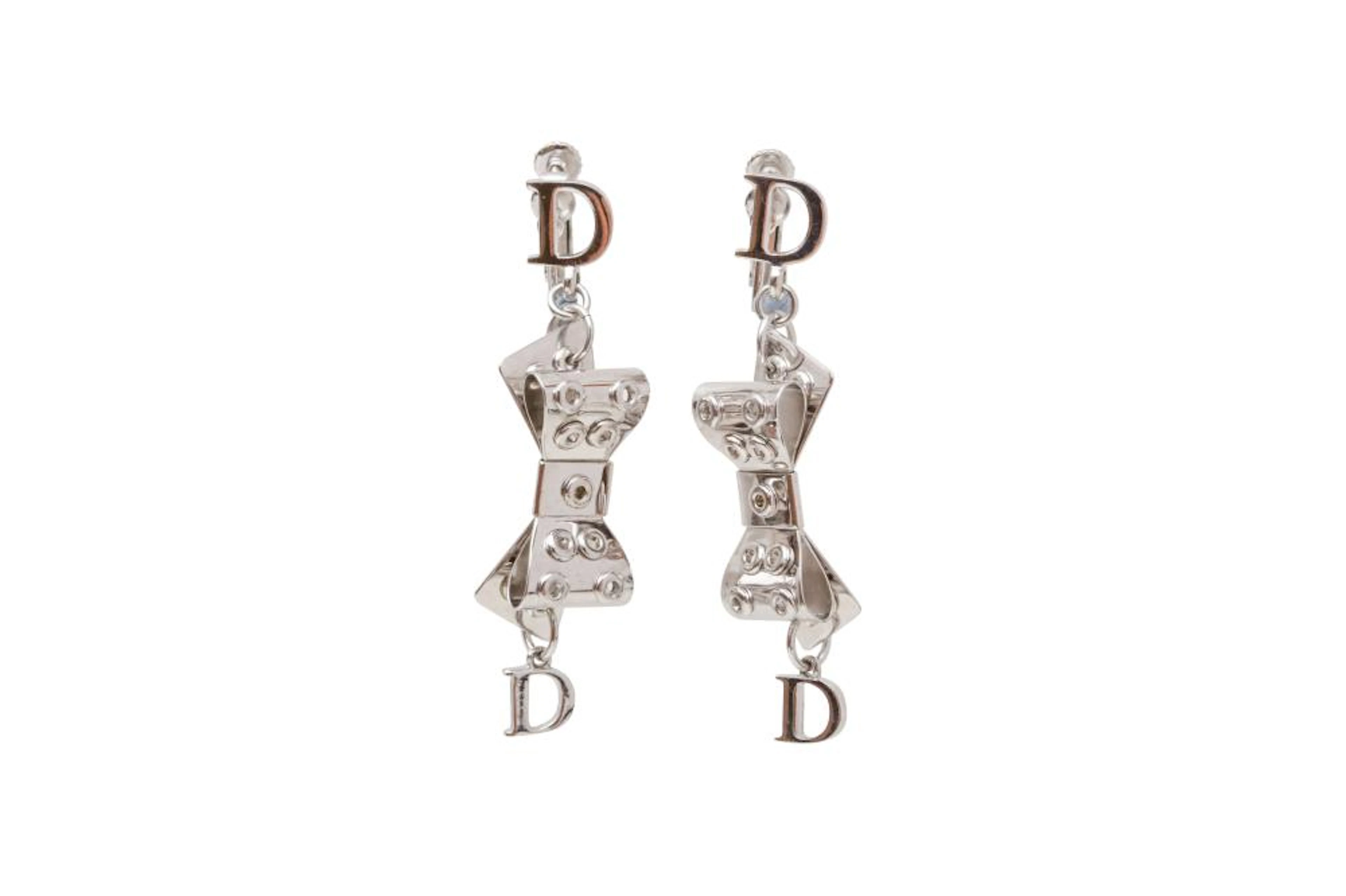 Christian Dior Bow Screwback Earrings