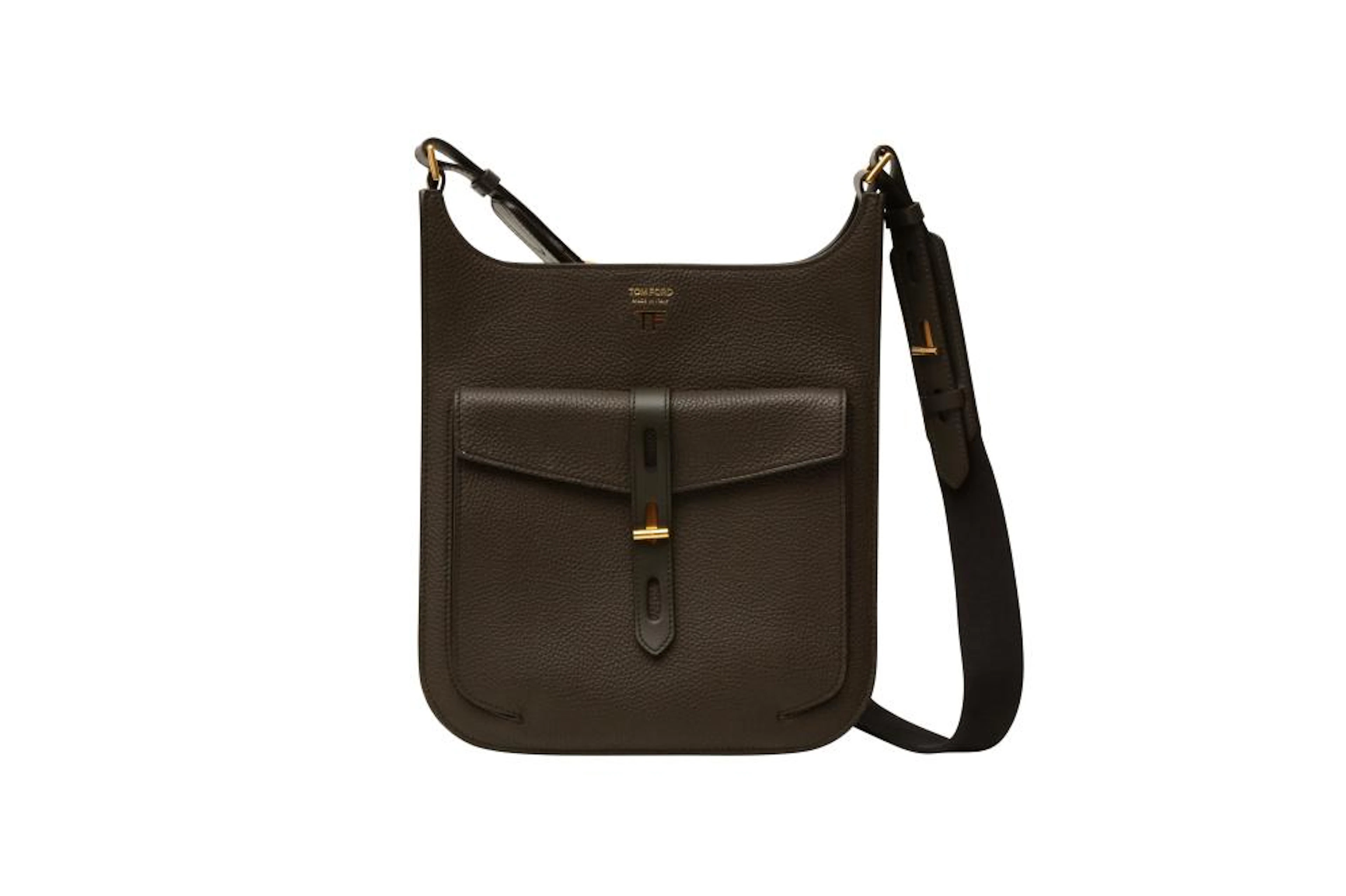 Tom Ford Derby Green T-Twist Crossbody Bag