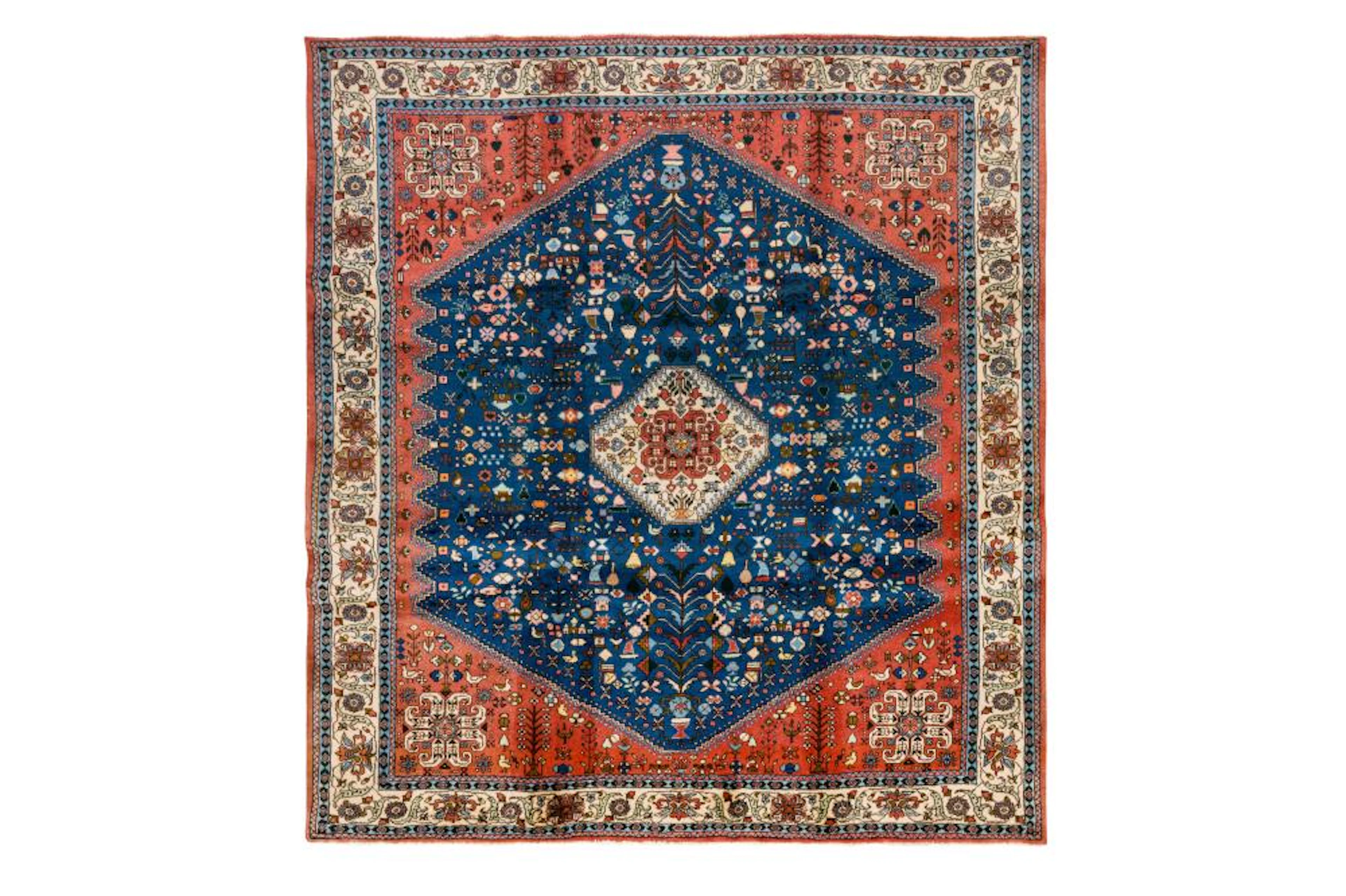A FINE UNUSUAL SAROUK CARPET, WEST PERSIA
