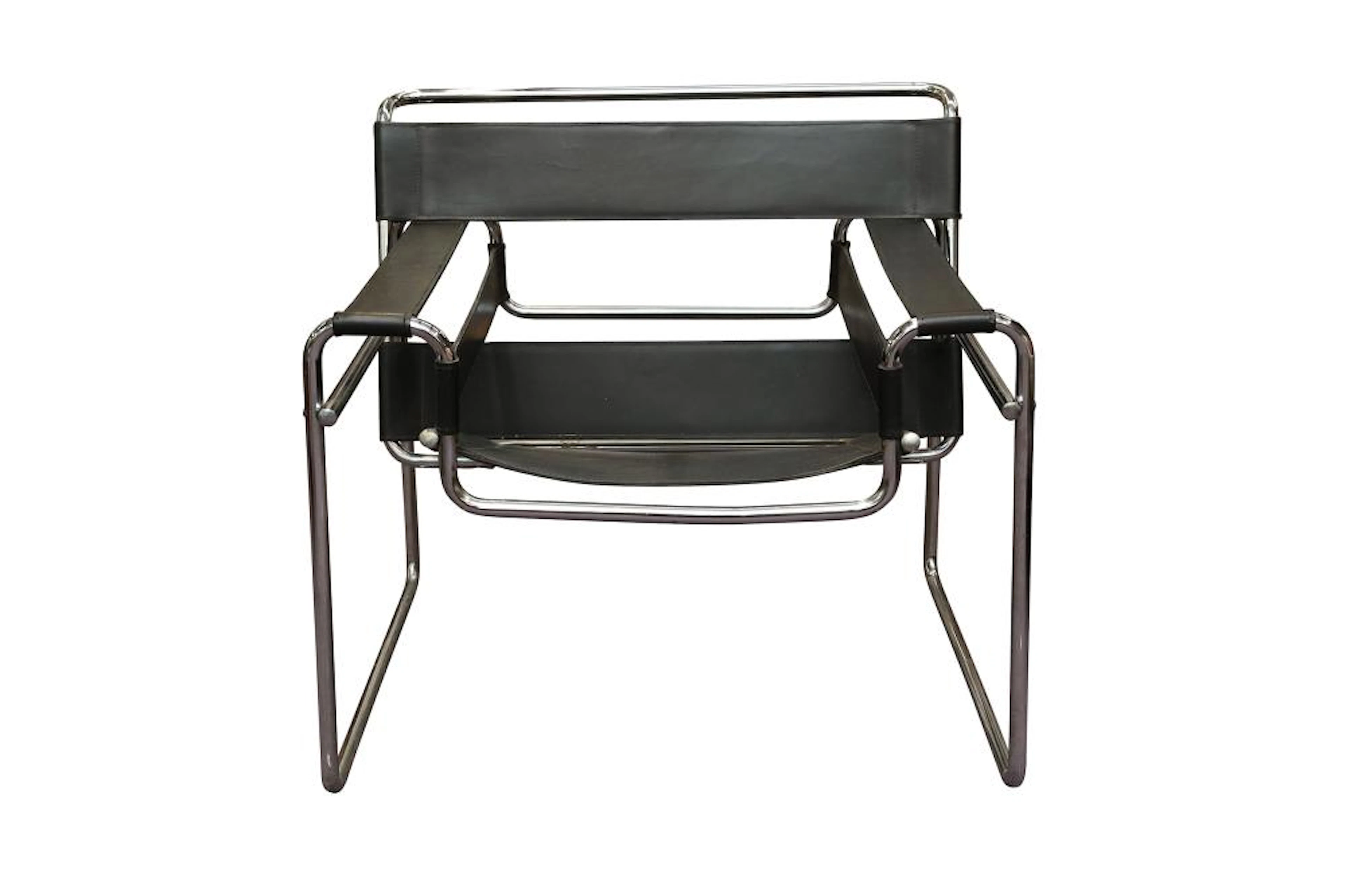 AFTER MARCEL BREUR (HUNGARIAN, 1902 - 1981): A B3 WASSILY CHAIR