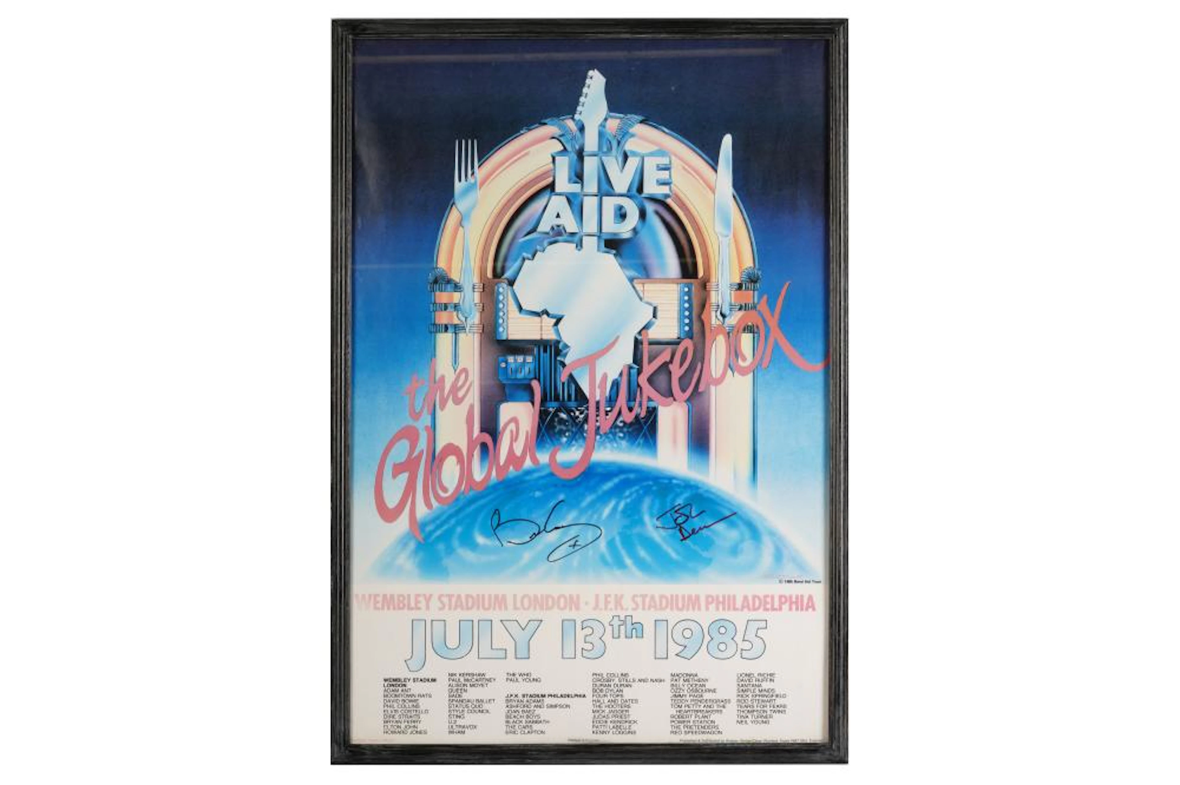 Live Aid.- Brian May and John Deaco
